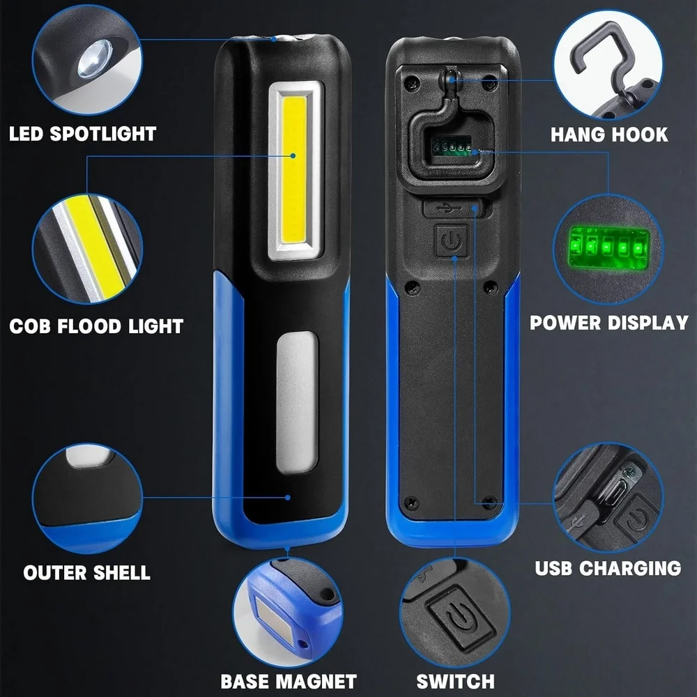 Lightingx Lx-028 Cob Led Mıknatıslı Çalışma Lambası Tamirci Feneri Lightingx Lx-028 Cob Led Mıknatıslı Çalışma Lambası Tamirci Feneri