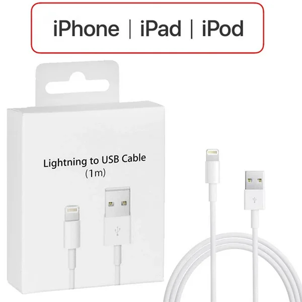 Lightning 1 Metre USB Şarj Kablosu iPhone 14/13/12/11 XR XS 8 7 Uyumlu