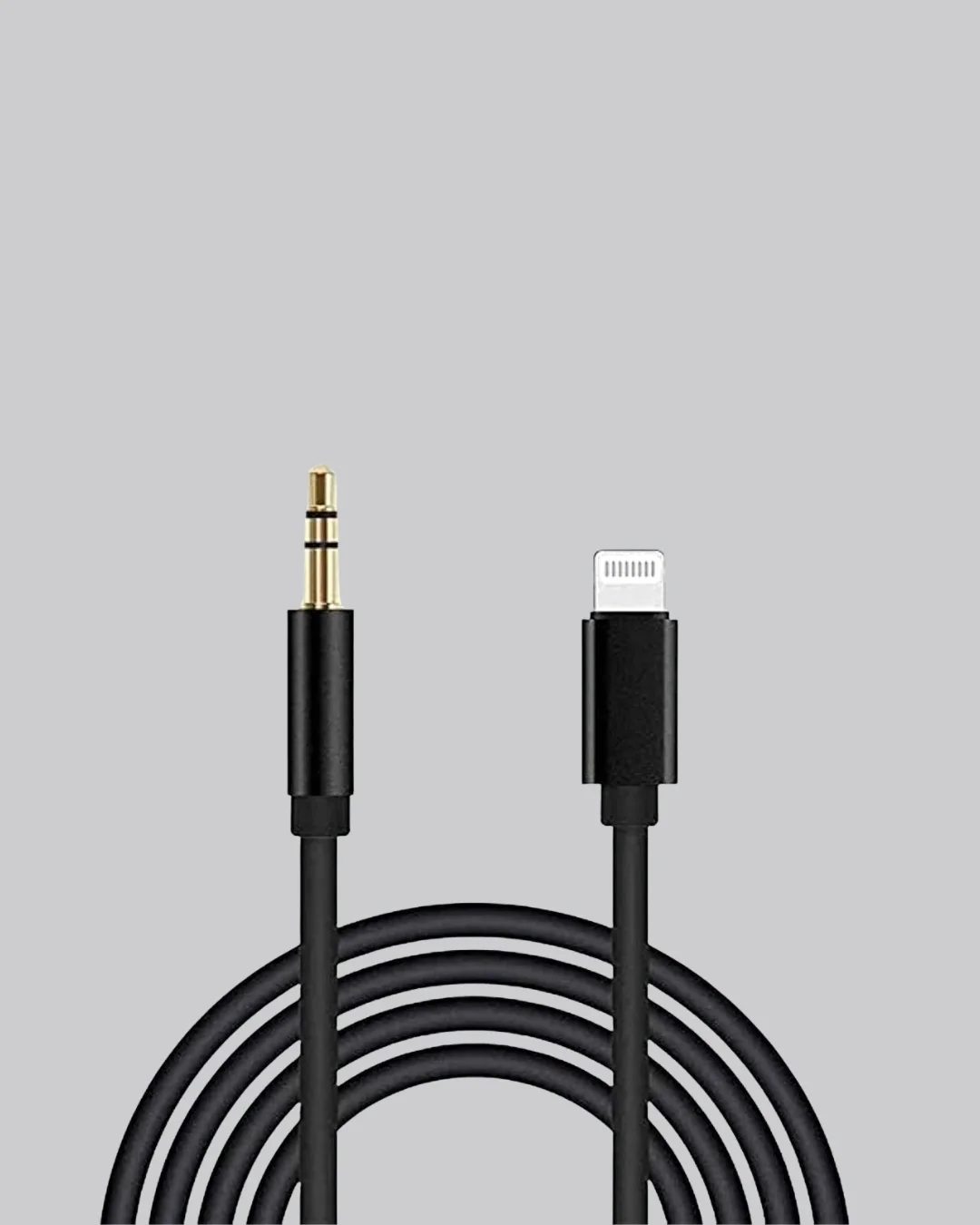 Lightning Girişli Cihazlar İçin 3.5mm Aux Ses Kablo Dönüştürücü 1M