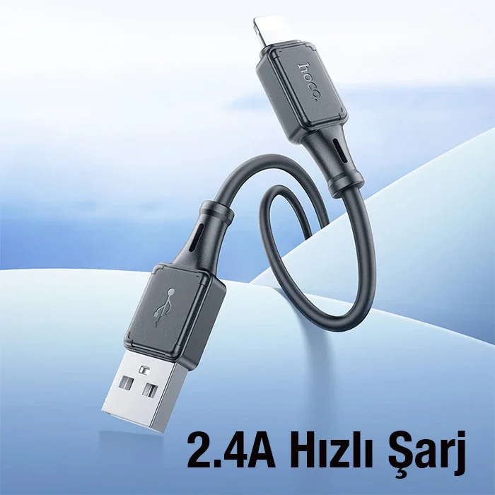 Lightning Kablosu iPhone 2.4A Hızlı Şarj & Data 1m - Kırılmaz