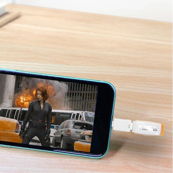 Lightning OTG SD Kart Okuyucu - iPhone 14/13/12/11 Uyumlu Hızlı Veri Aktarım