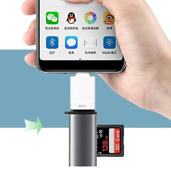 Lightning OTG SD Kart Okuyucu - iPhone 14/13/12/11 Uyumlu Hızlı Veri Aktarım