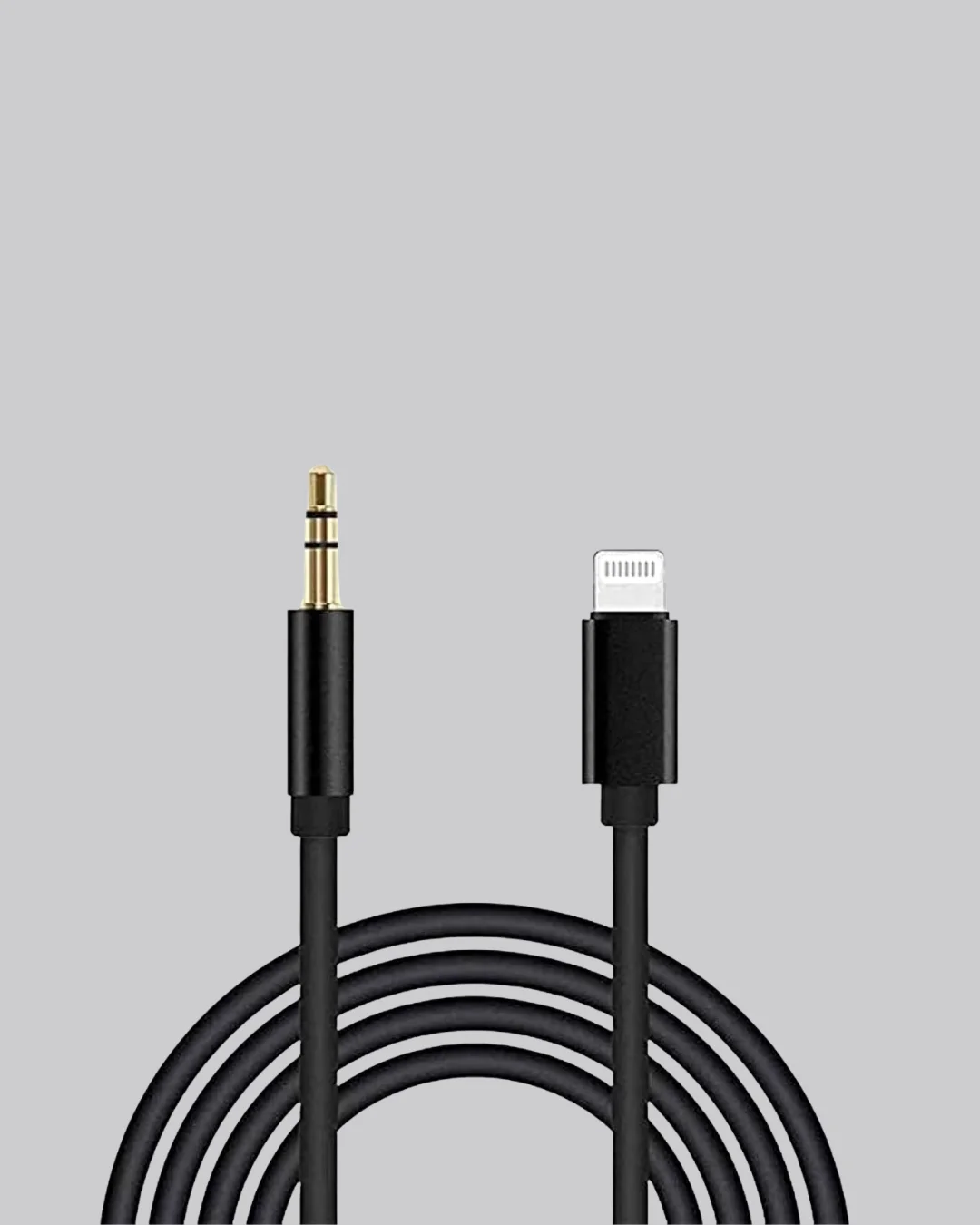 Lightning to 3.5mm Aux Ses Dönüştürücü Kablo 1 Metre Stereo Uyumlu