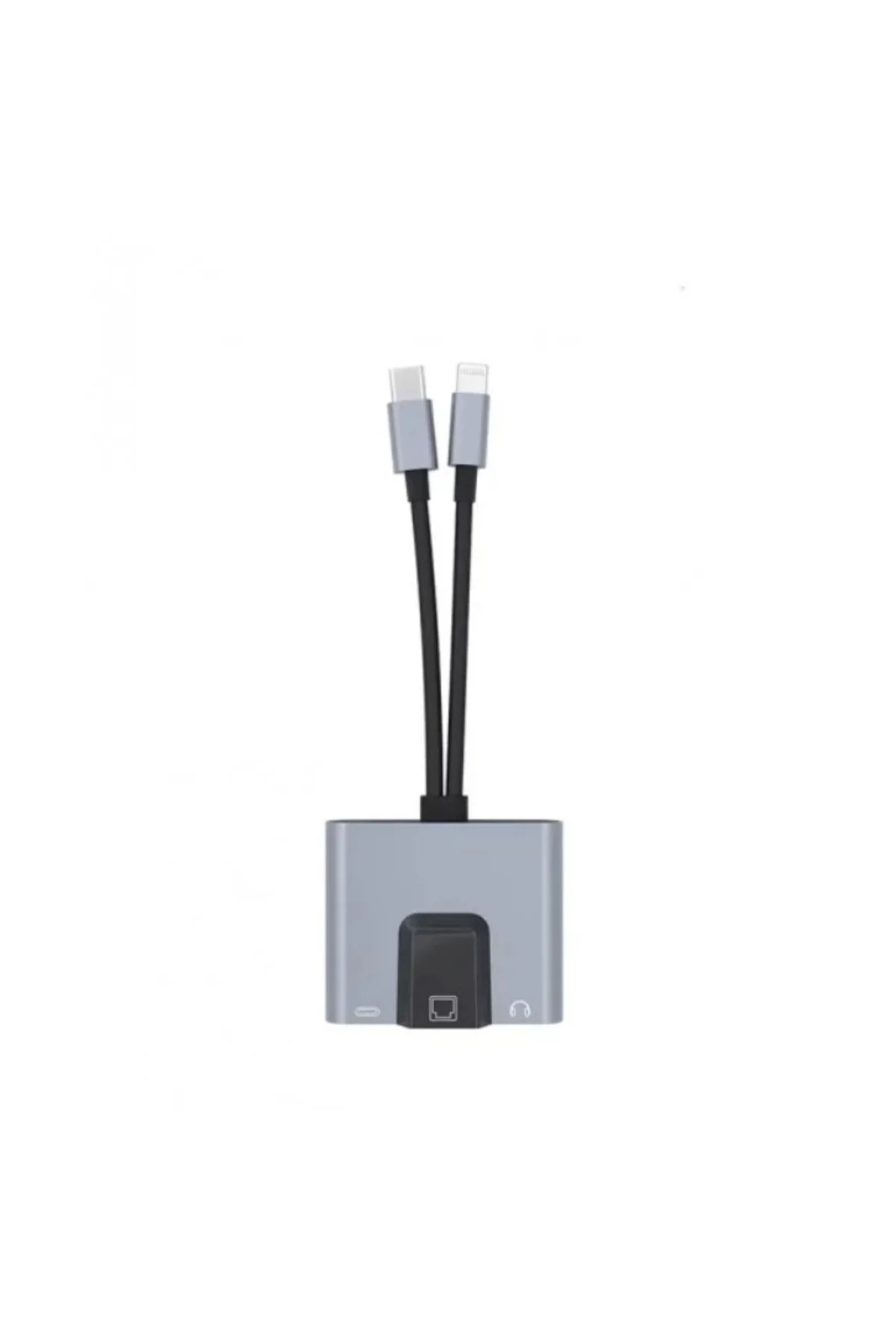 Lightning Type-C 3 İn 1 Ethernet Çevirici Aux zr85