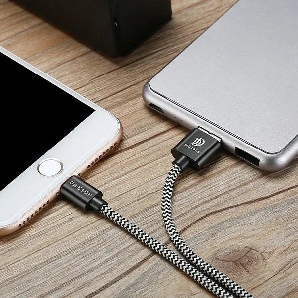 Lightning USB Şarj Kablosu 1 Metre - Hızlı Şarj & Dayanıklı Örgü Kılıf