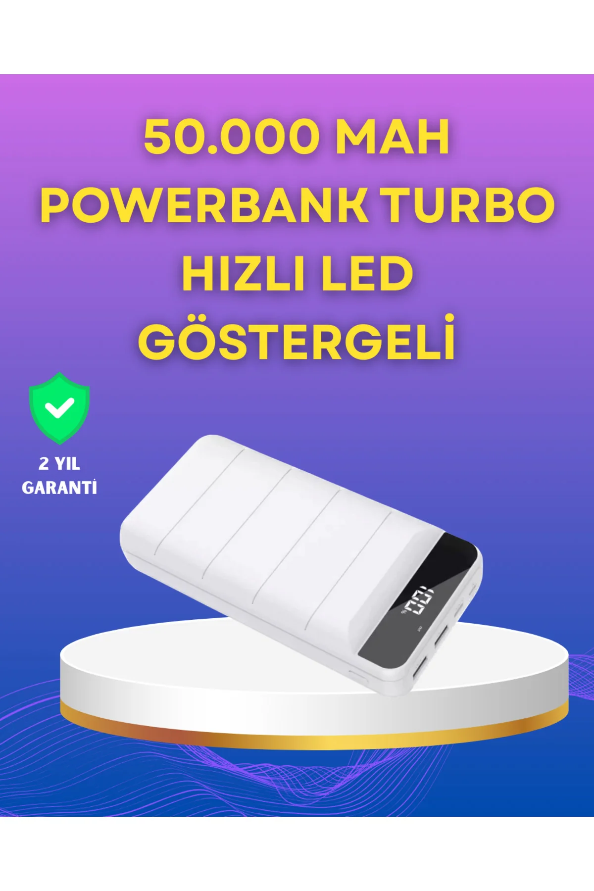Lightning Ve Type-C Girişli 50000Mah Powerbank