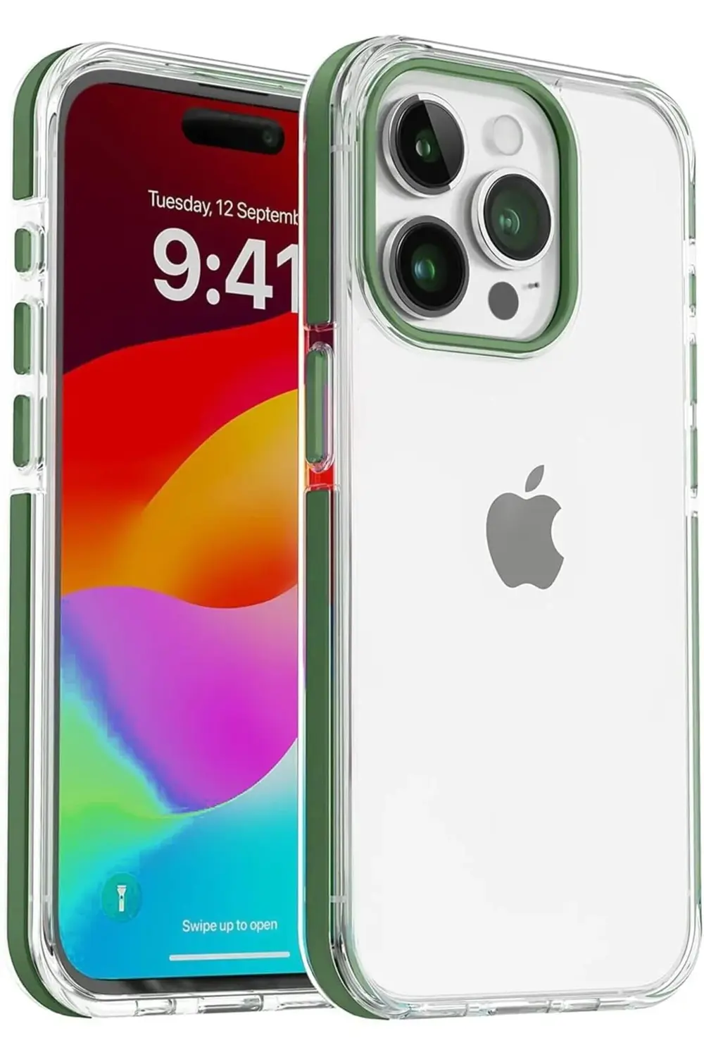 likesell İphone 15 Pro Max için DropCover Serisi Arkası Sert Şeff