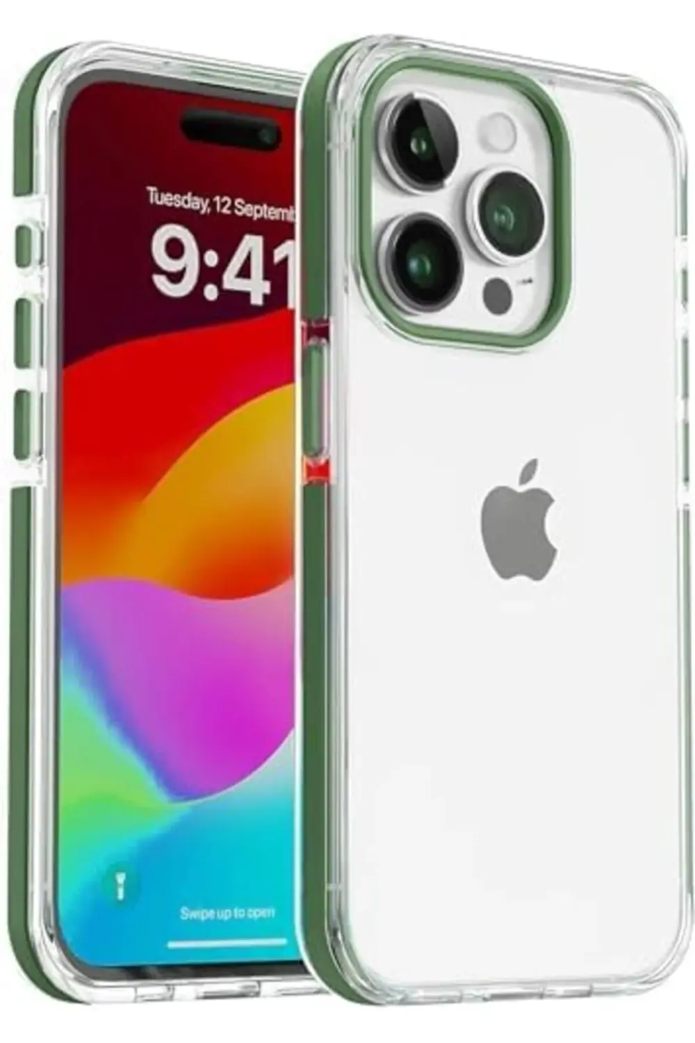 likesell İphone 15 Pro Max için DropCover Serisi Arkası Sert Şeff