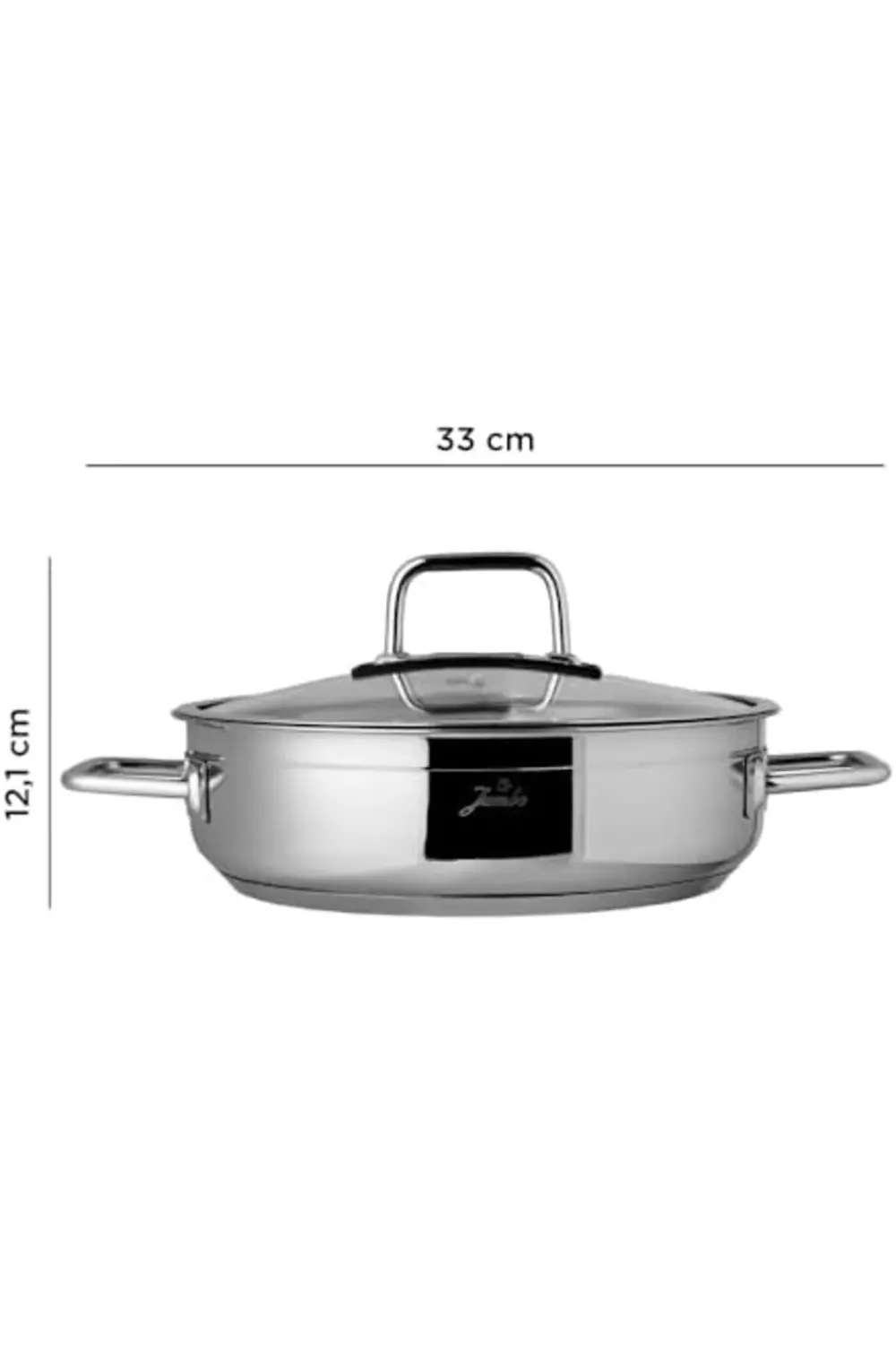 likesell Modena 24 cm Paslanmaz Çelik Basık Tencere shop 1154065