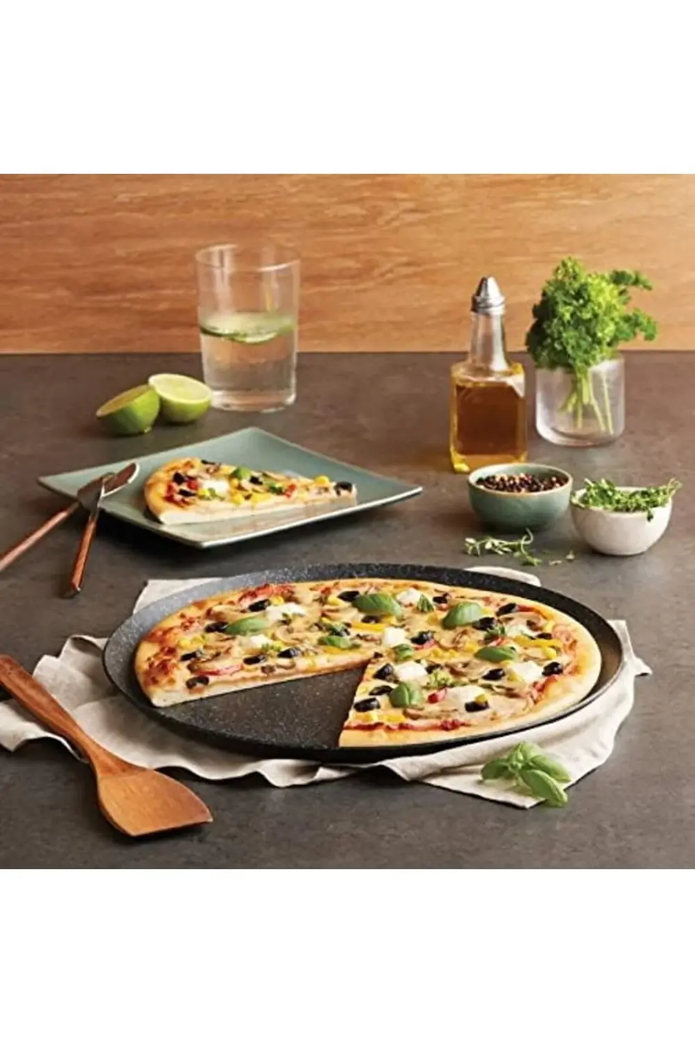 likesell Mutfaksever Biogranit Gri Pizza Tavası, Gri shop 1154065