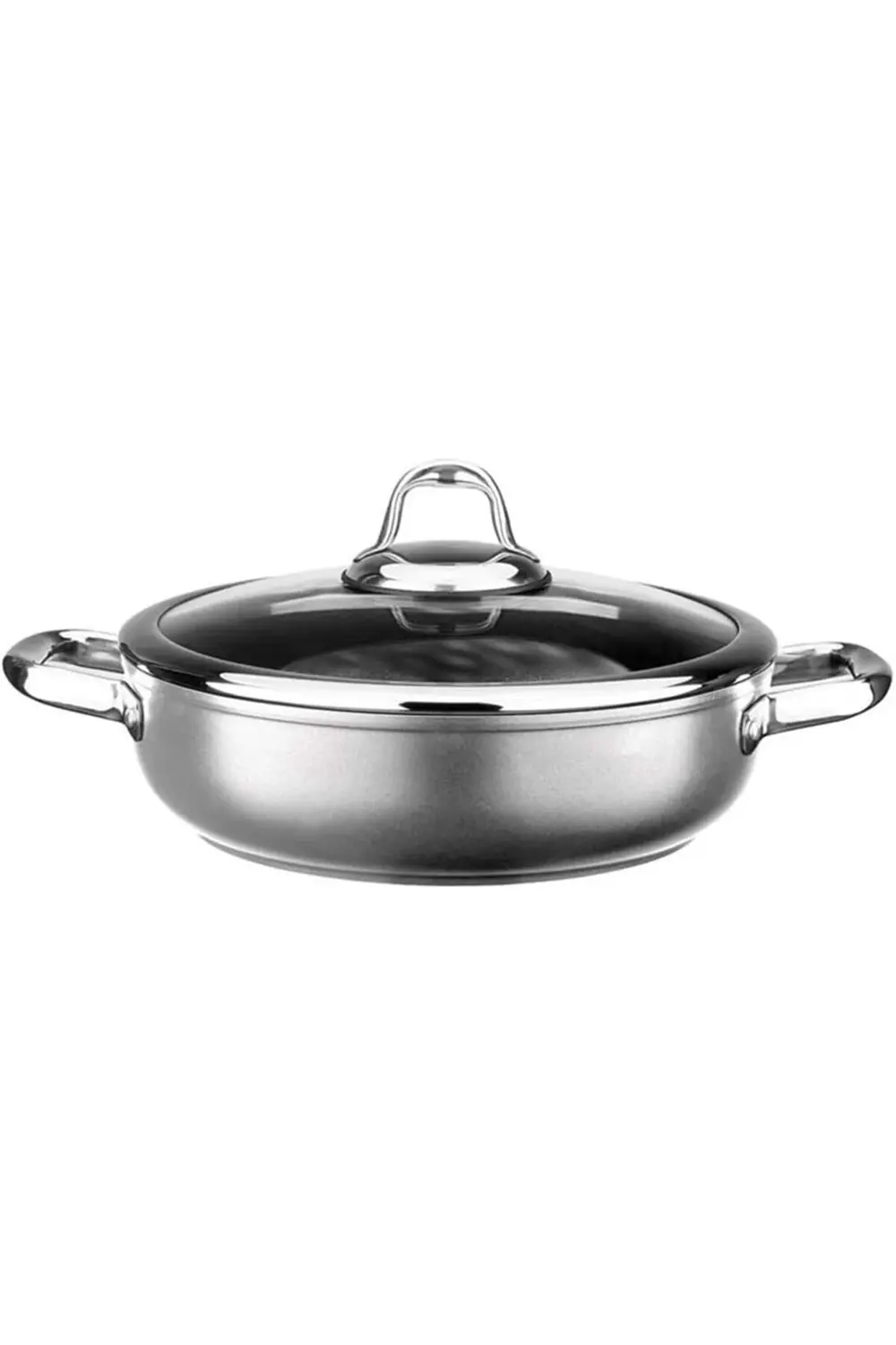 likesell Titanium 24Cm Sığ Tencere, Çelik Kulp, Özel Çerçeveli Ca