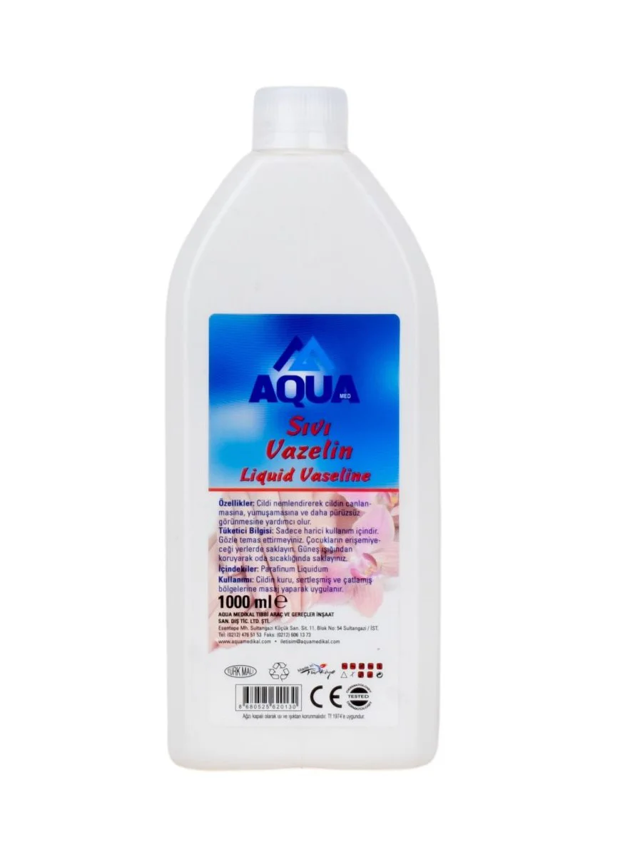 Likit Sıvı Vazelin 1 Litre – Şeffaf, Kokusuz ve Çok Amaçlı Profesyonel Vazelin