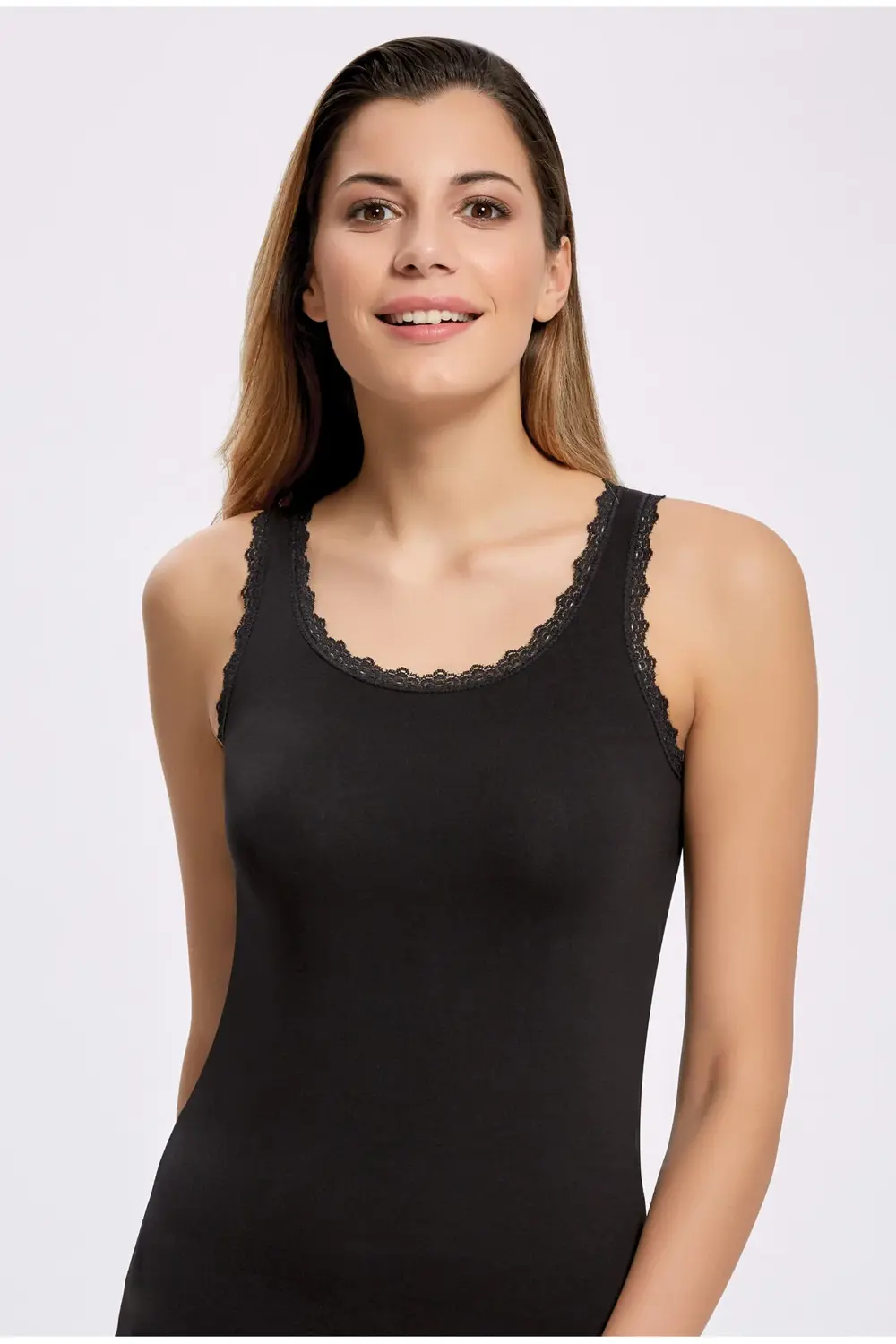 LİKRA DANTELLİ GENİŞ ASKI ATLET 2313 (1 ADET)