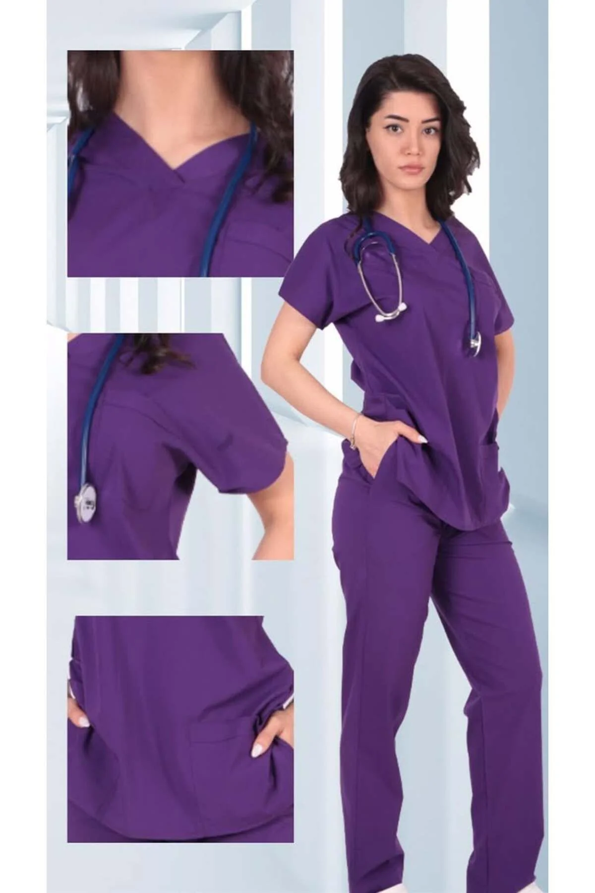 Likralı Cerrahi, Doktor, Hemşire, renkli üniforma takım Fiyatı, Yorumları ve Özellikleri