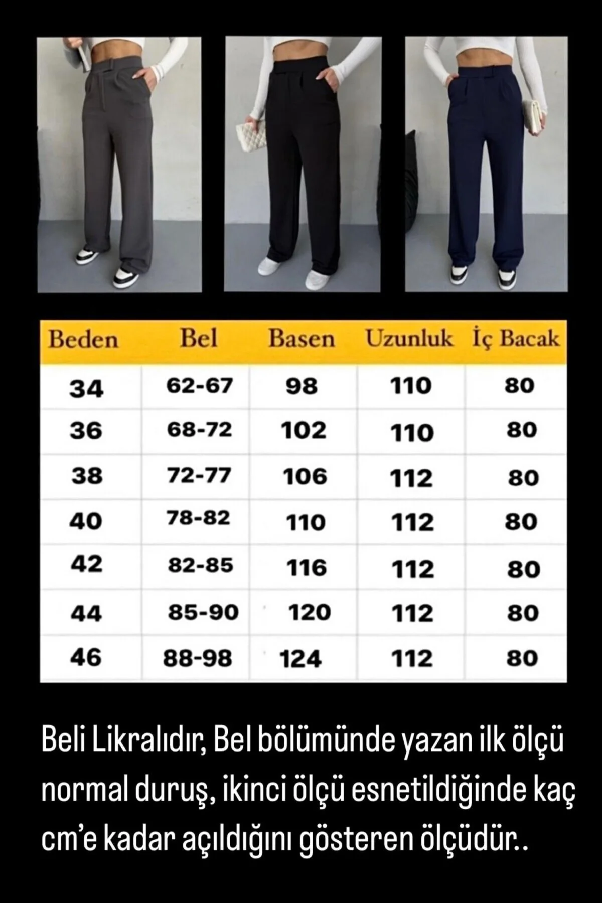 Likralı Cırtlı Kadın Palazzo Pantolon – Cesur Tarz, Yüksek Bel, R
