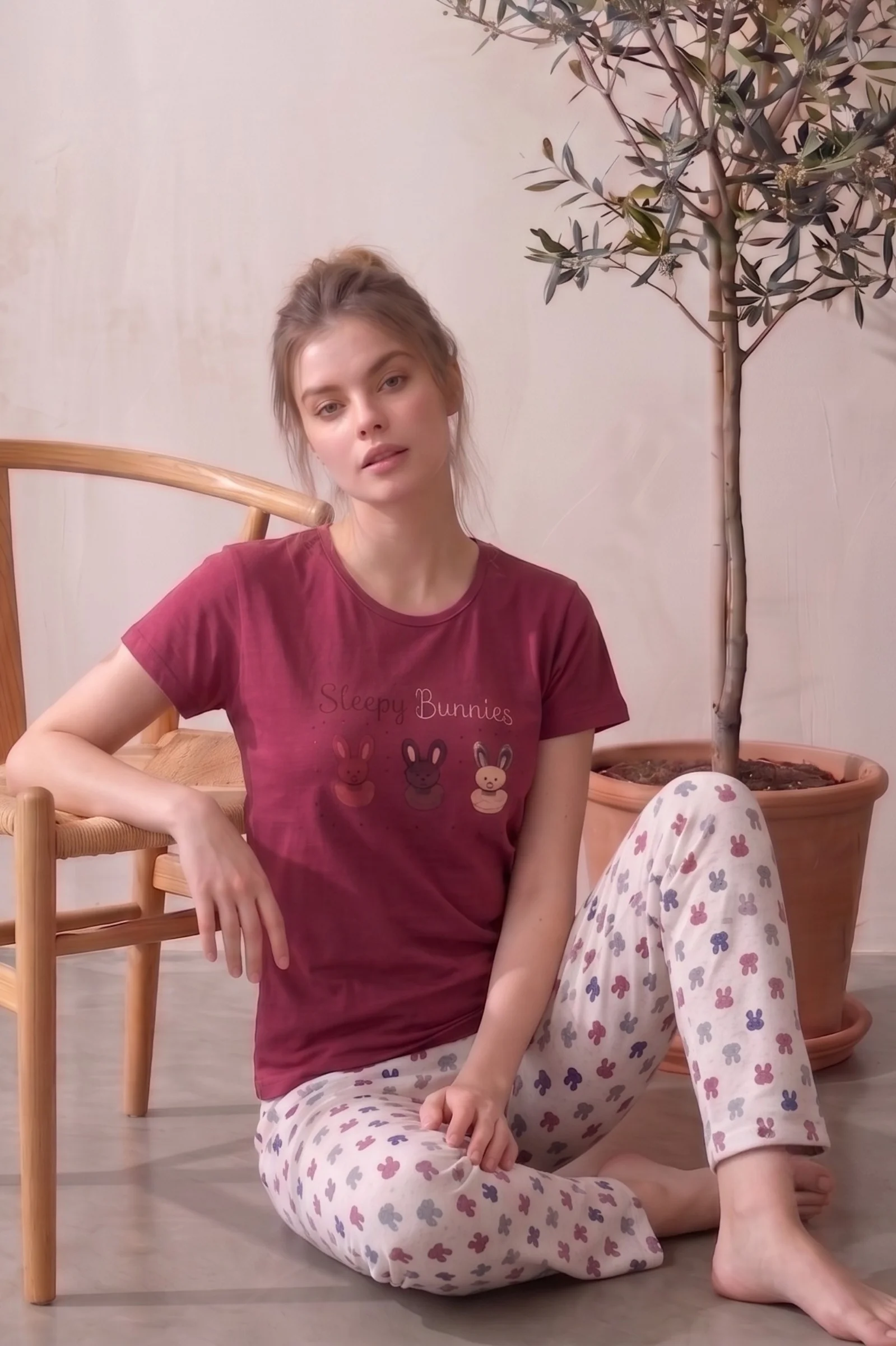 Likralı Desenli Kısa Kollu Yazlık Rahat ve Esnek Pijama Takımı, Vişne, 2XL Likralı Desenli Kısa Kollu Yazlık Rahat ve Esnek Pijama Takımı, Vişne, 2XL Fiyatı, Yorumları ve Özellikleri