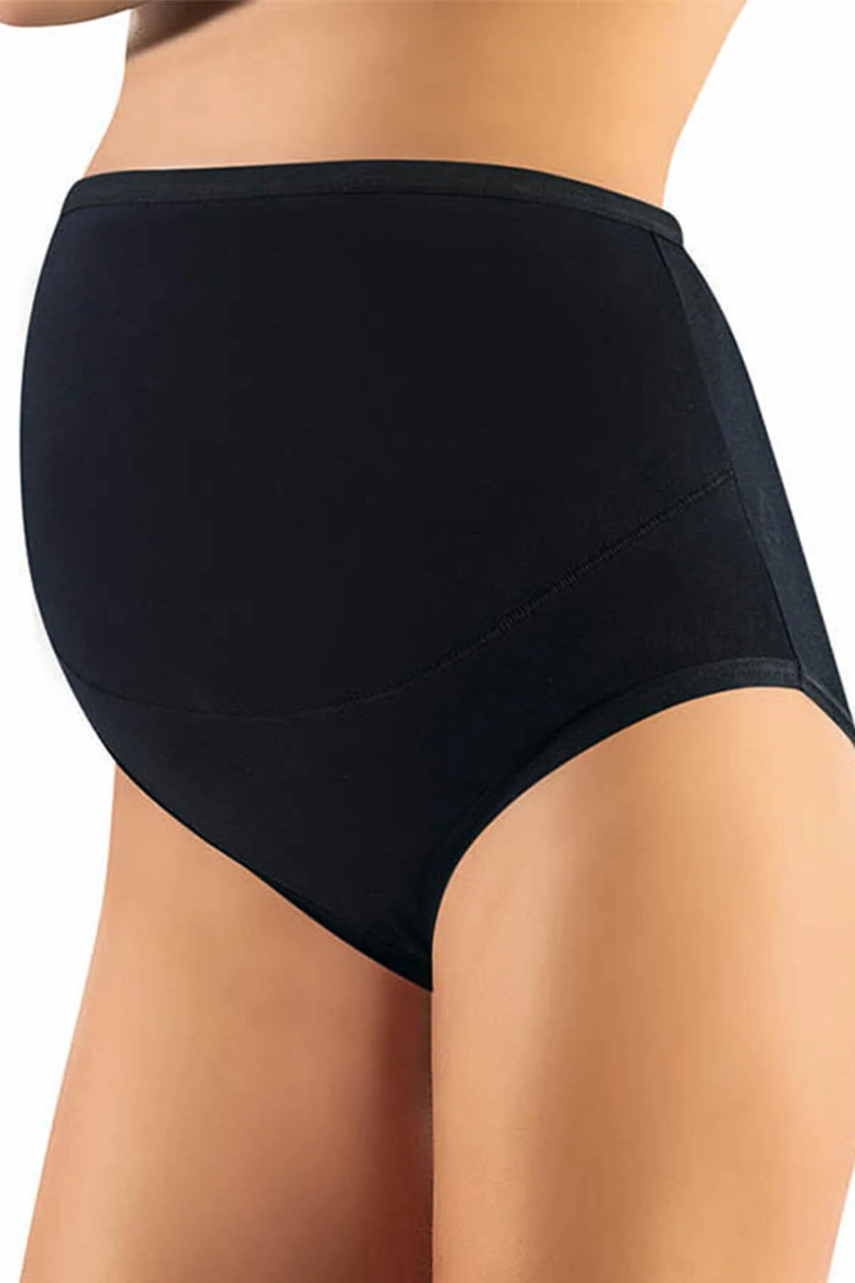 Likralı Gün Boyu Rahat Hamile Külot Siyah 3'lu