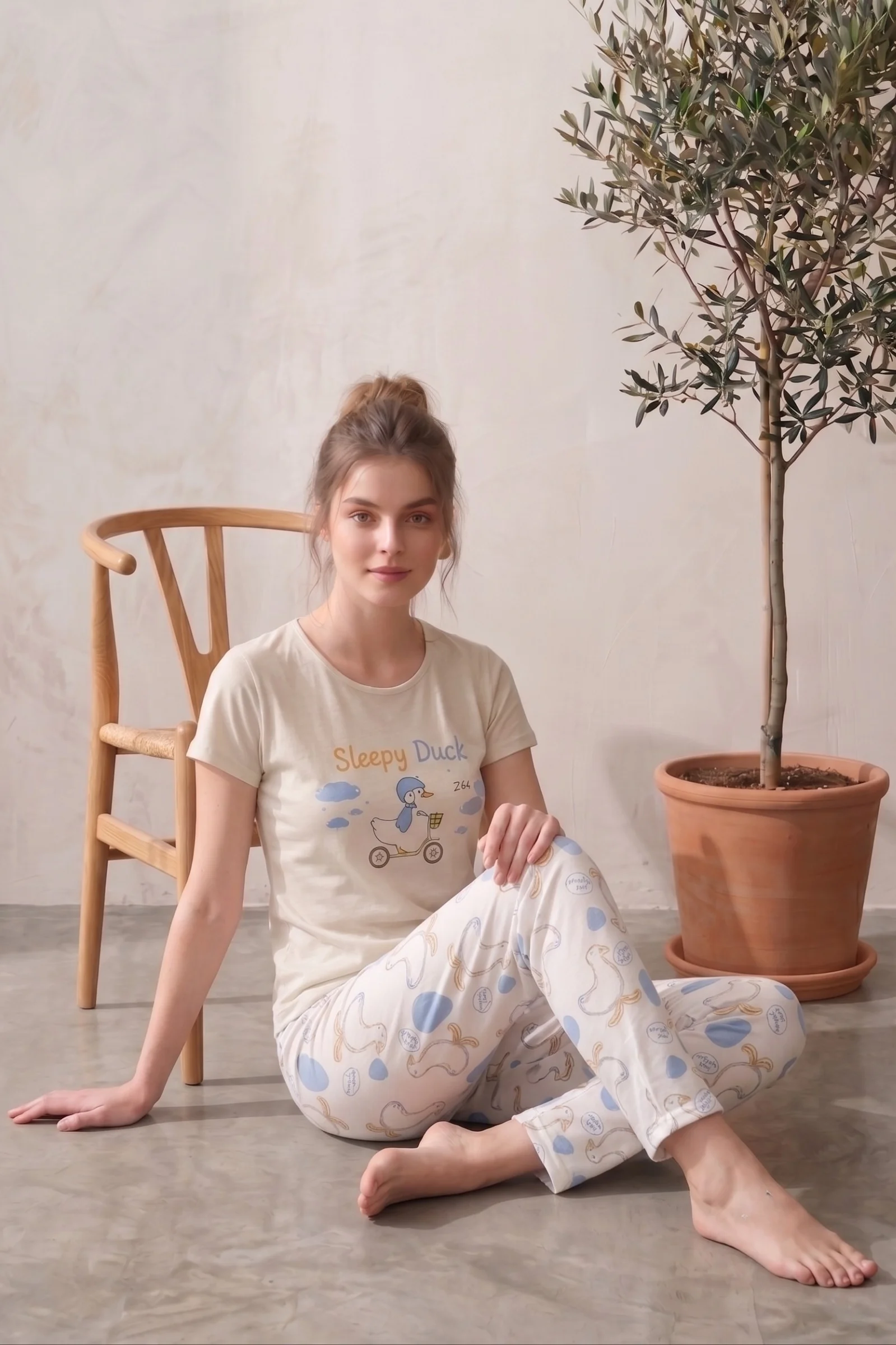 Likralı Ördek Desenli Kısa Kollu Yazlık Rahat ve Esnek Pijama Takımı, Ekru, 3XL Likralı Ördek Desenli Kısa Kollu Yazlık Rahat ve Esnek Pijama Takımı, Ekru, 3XL Fiyatı, Yorumları ve Özellikleri