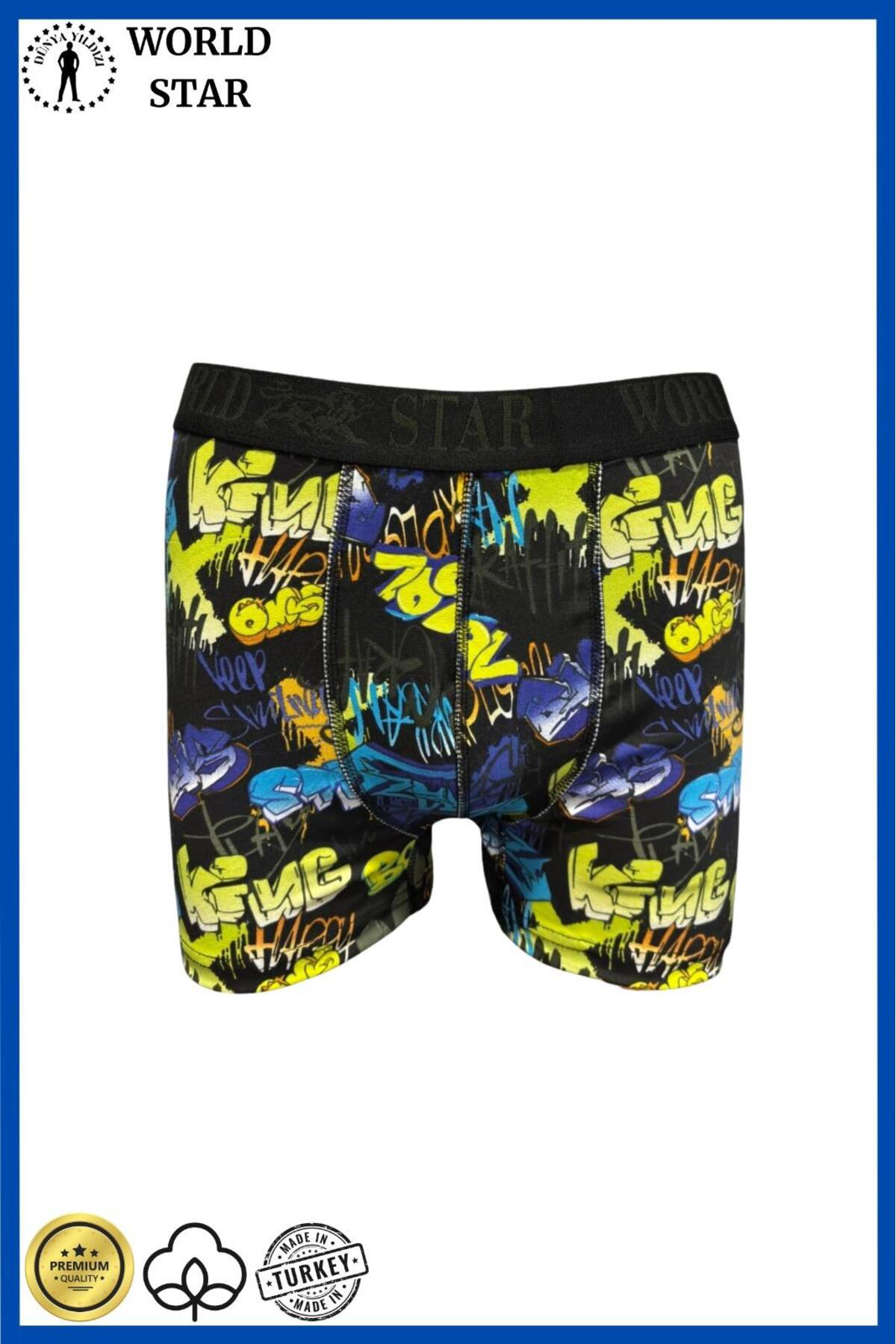 Civetta Likralı Pamuklu Renkli Erkek Boxer