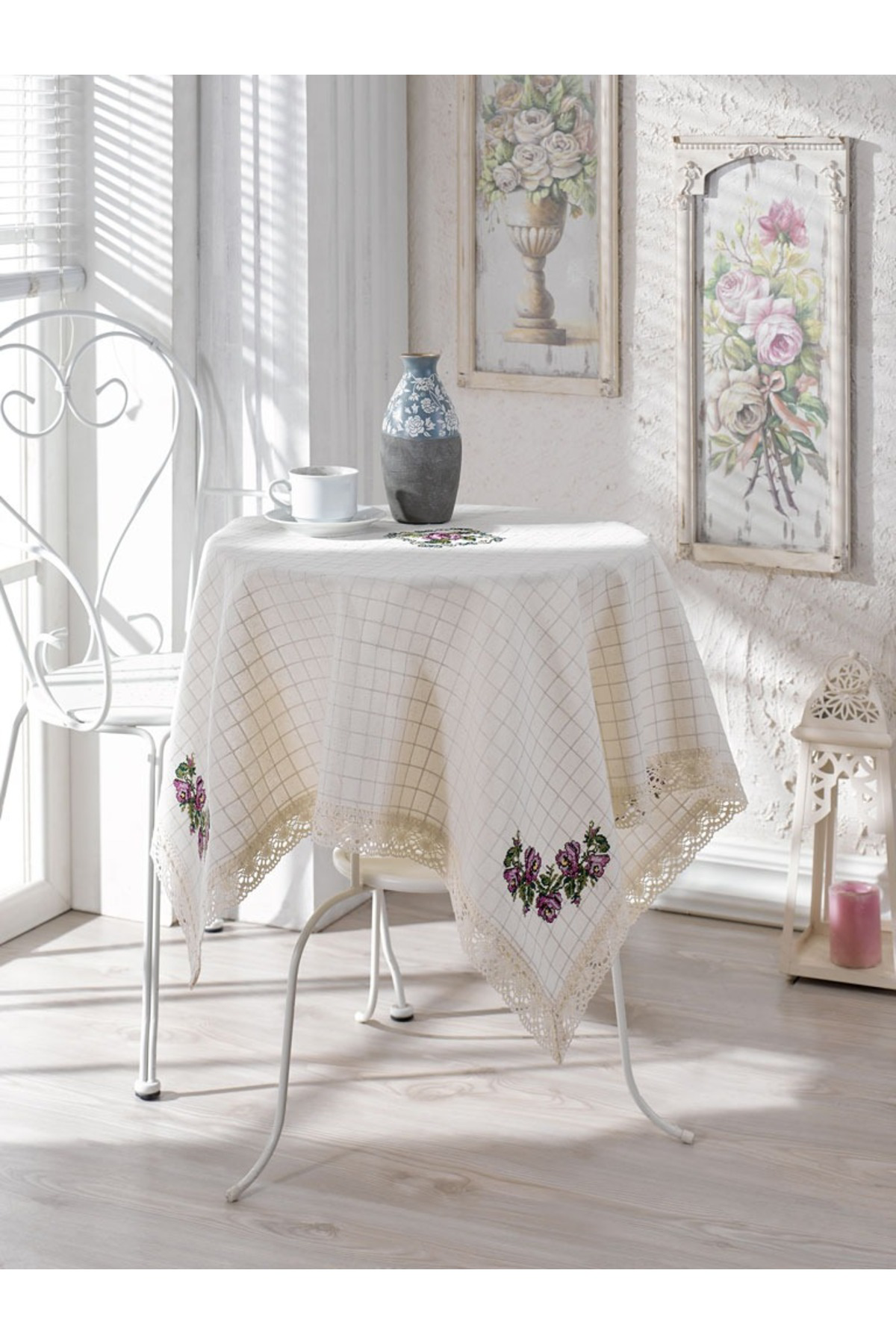 Buldan Concept Lila Kaneviçeli Fiskos Örtüsü