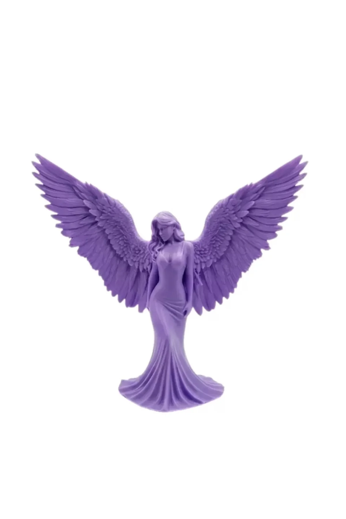 Lila Melek Biblo 3d Dekoratif Angel Figür Ev Aksesuarı