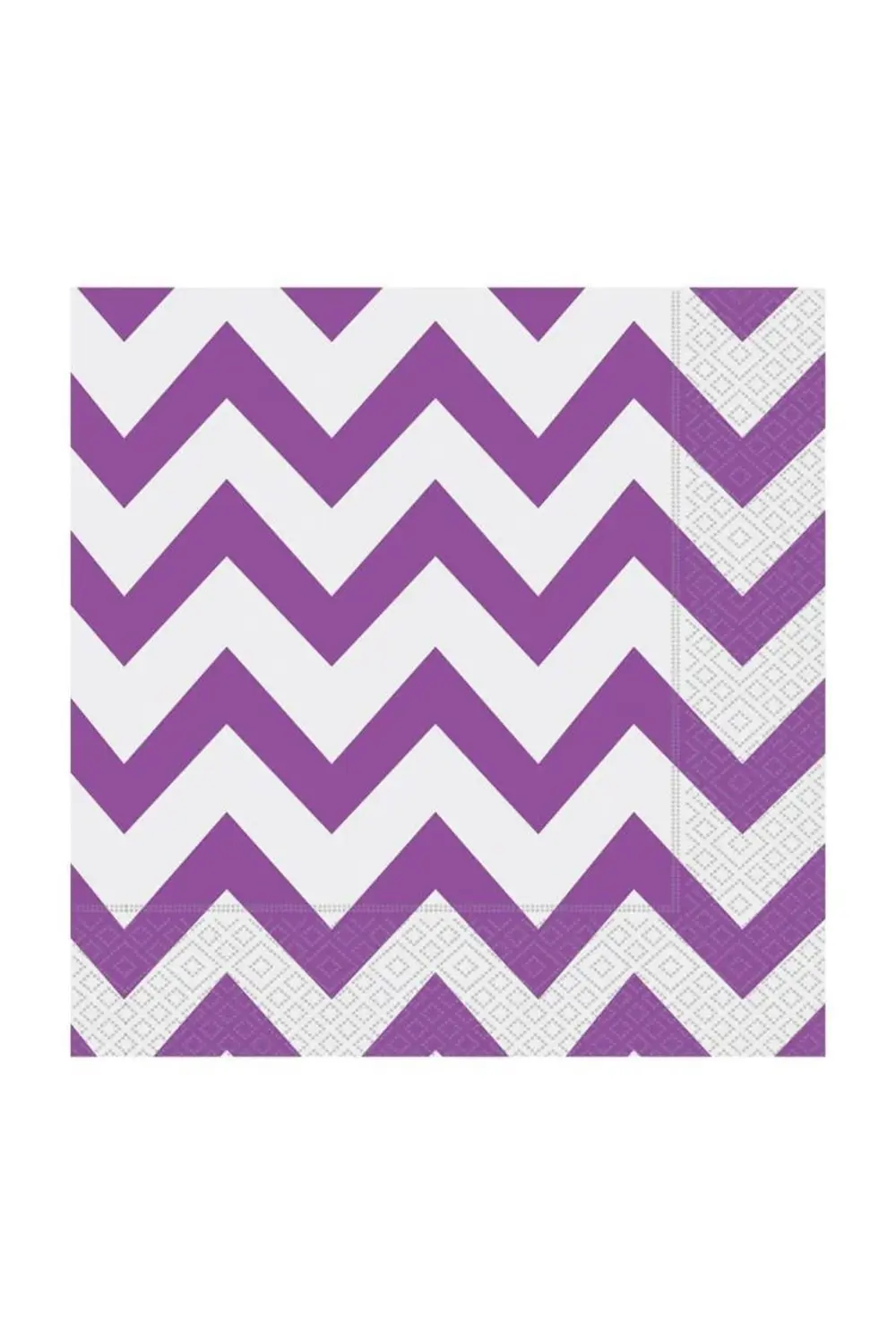 Lila Zigzag  Kağıt Peçete 33x33 cm 20'li