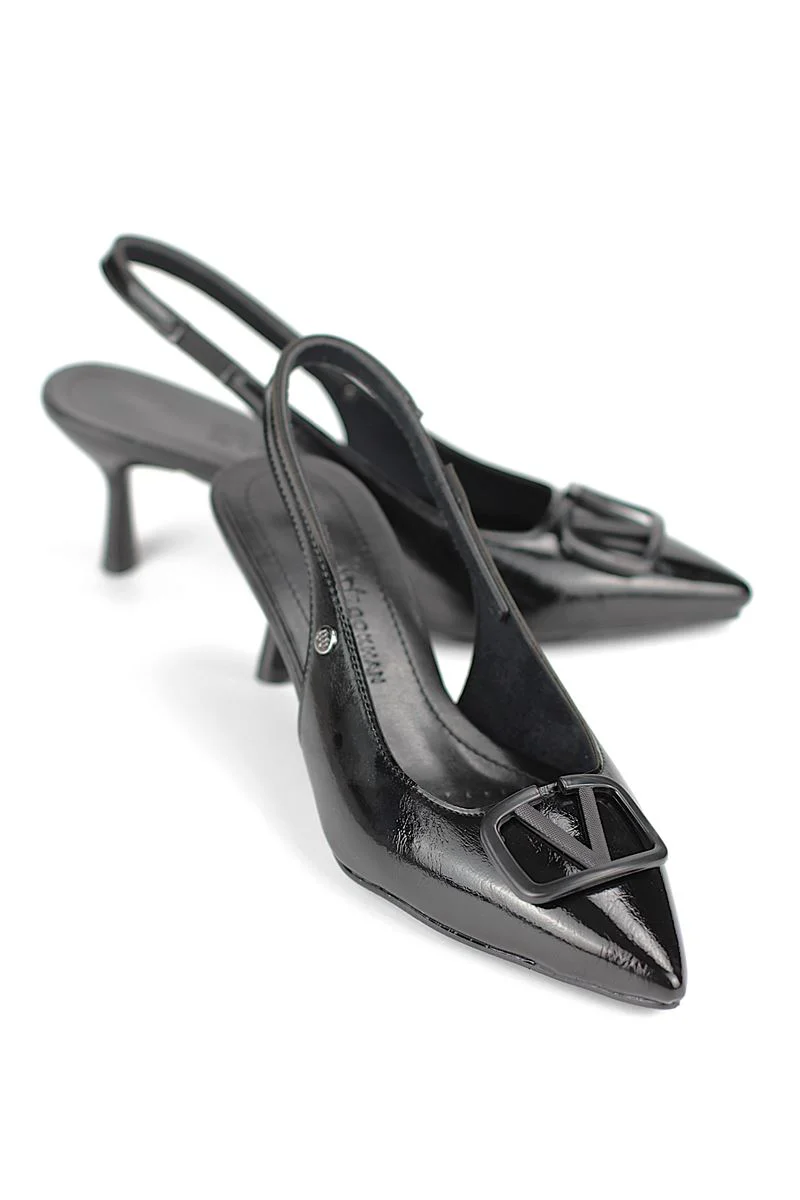 Lilith Kadın Topuklu Ayakkabı - Orta Topuklu İnce Topuk Slingback Rahatlık Fiyatı, Yorumları ve Özellikleri
