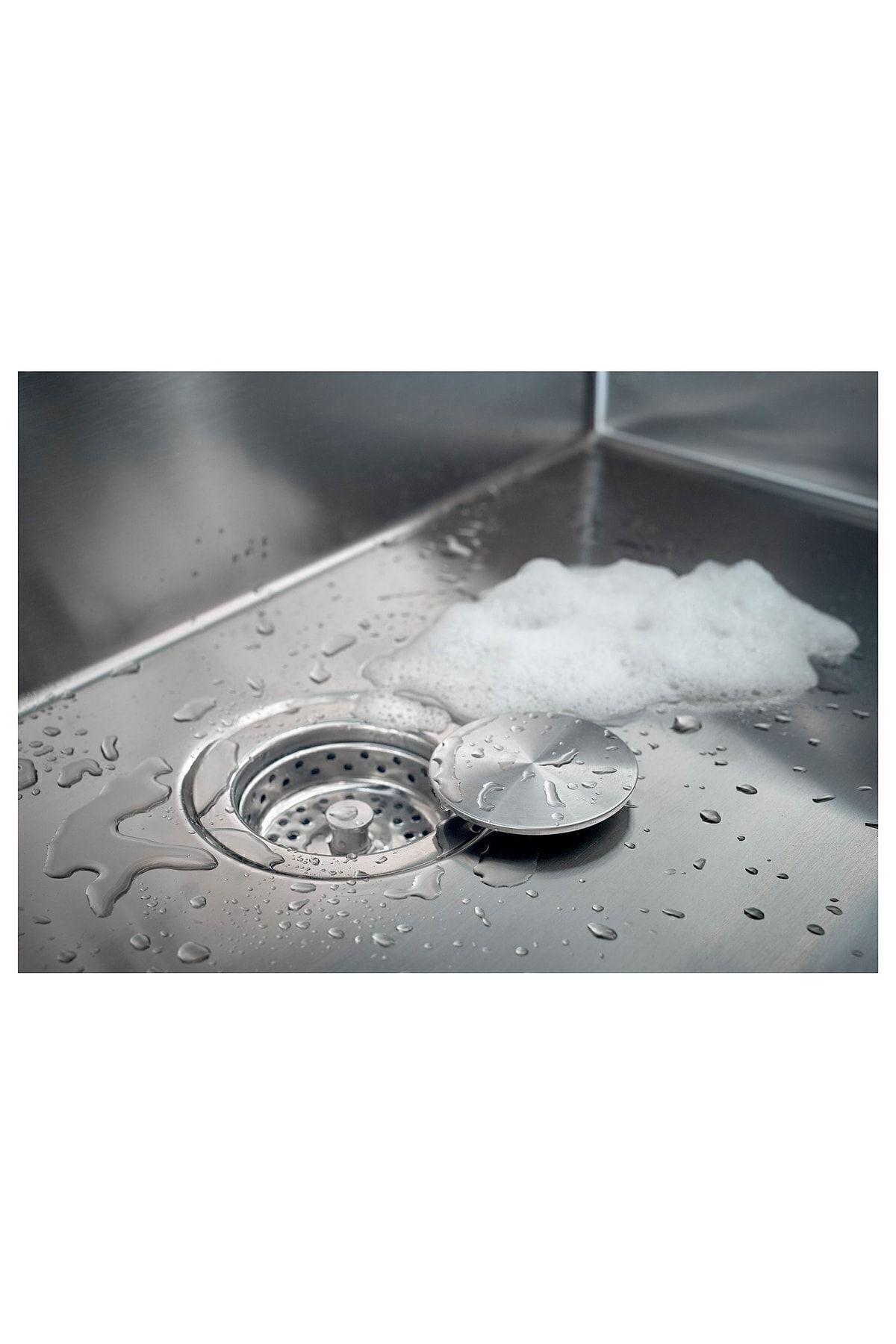 İkea Lillviken Eviye Tıpası Kapağı Paslanmaz Çelik