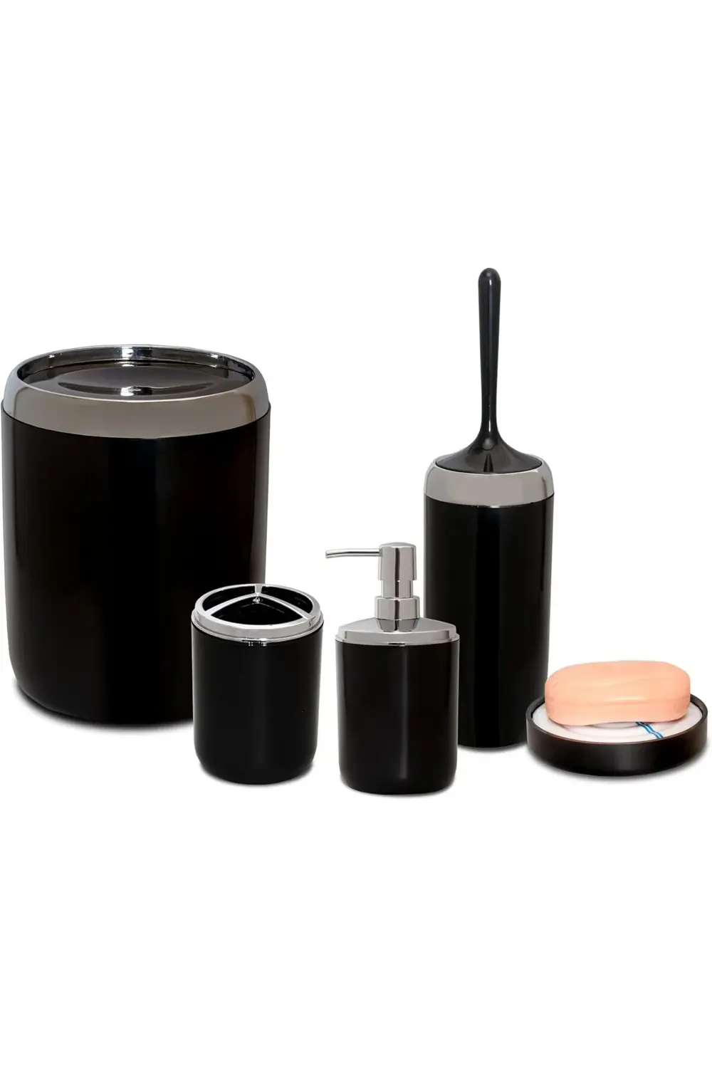 LİMA XL KROM DEKORLU SETİ/SİYAH 1178367