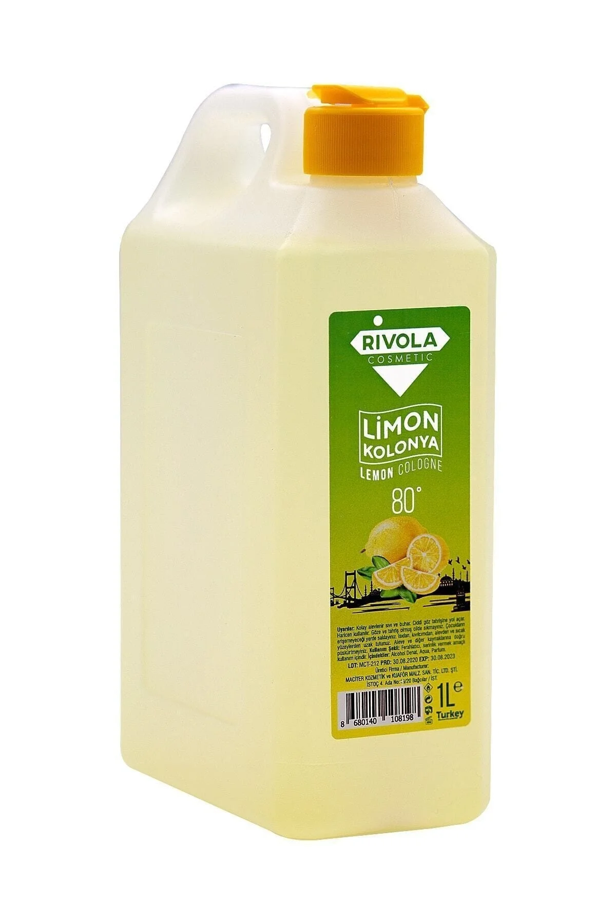 Limon aromalı dökme kolonya 1 litre hacimli - Kozmetik &amp; Kişisel Bakım - Parfüm ve Deodorant