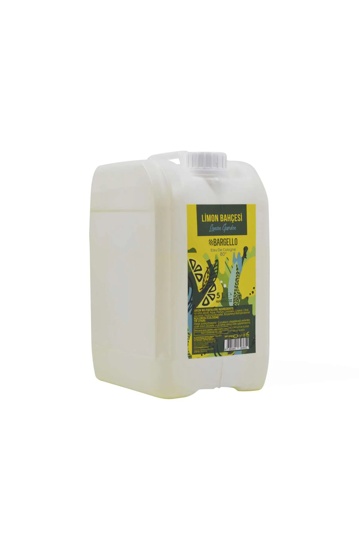 Limon Bahçesi 5000 ml (5 LT) Plastik Dökme Kapak Kolonya Edc