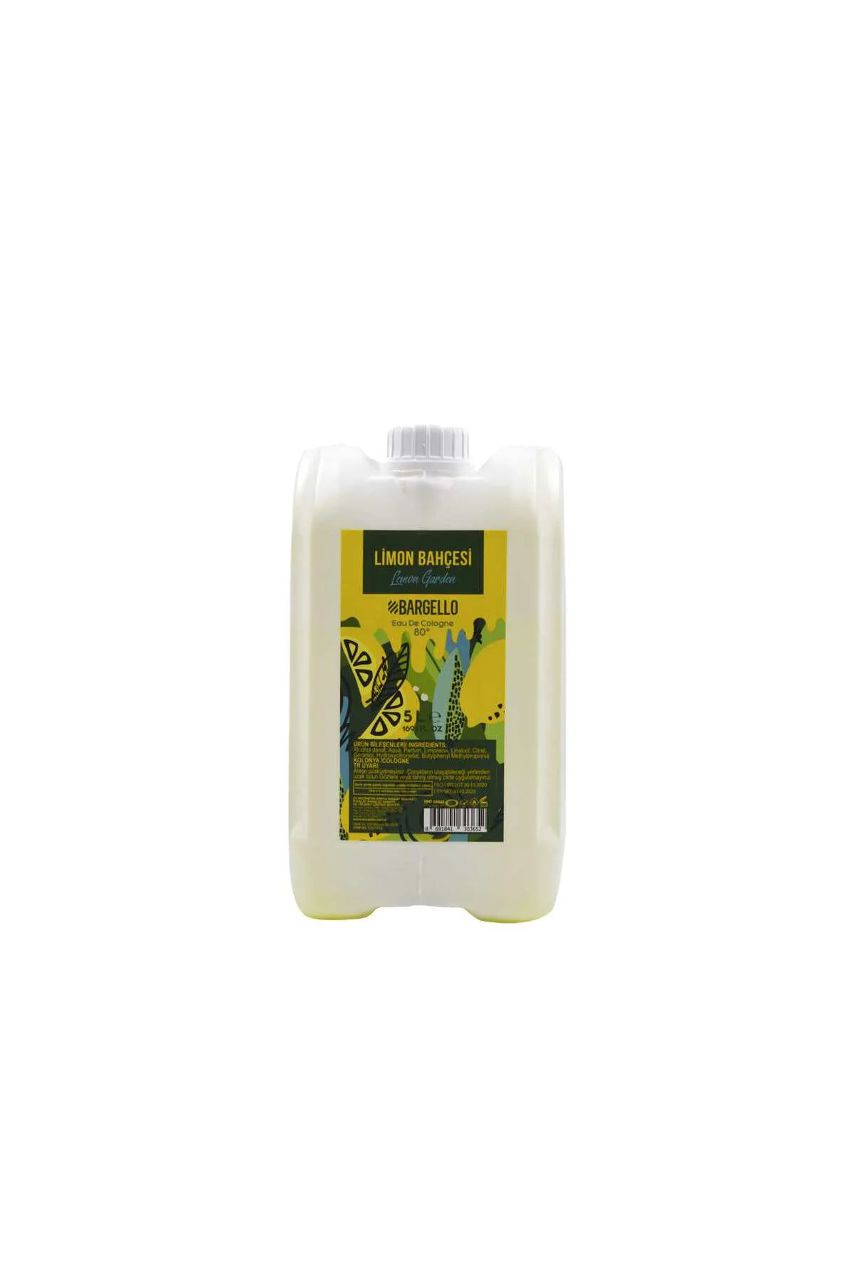 Limon Bahçesi 5000 ml (5 LT) Plastik Dökme Kapak Kolonya Edc