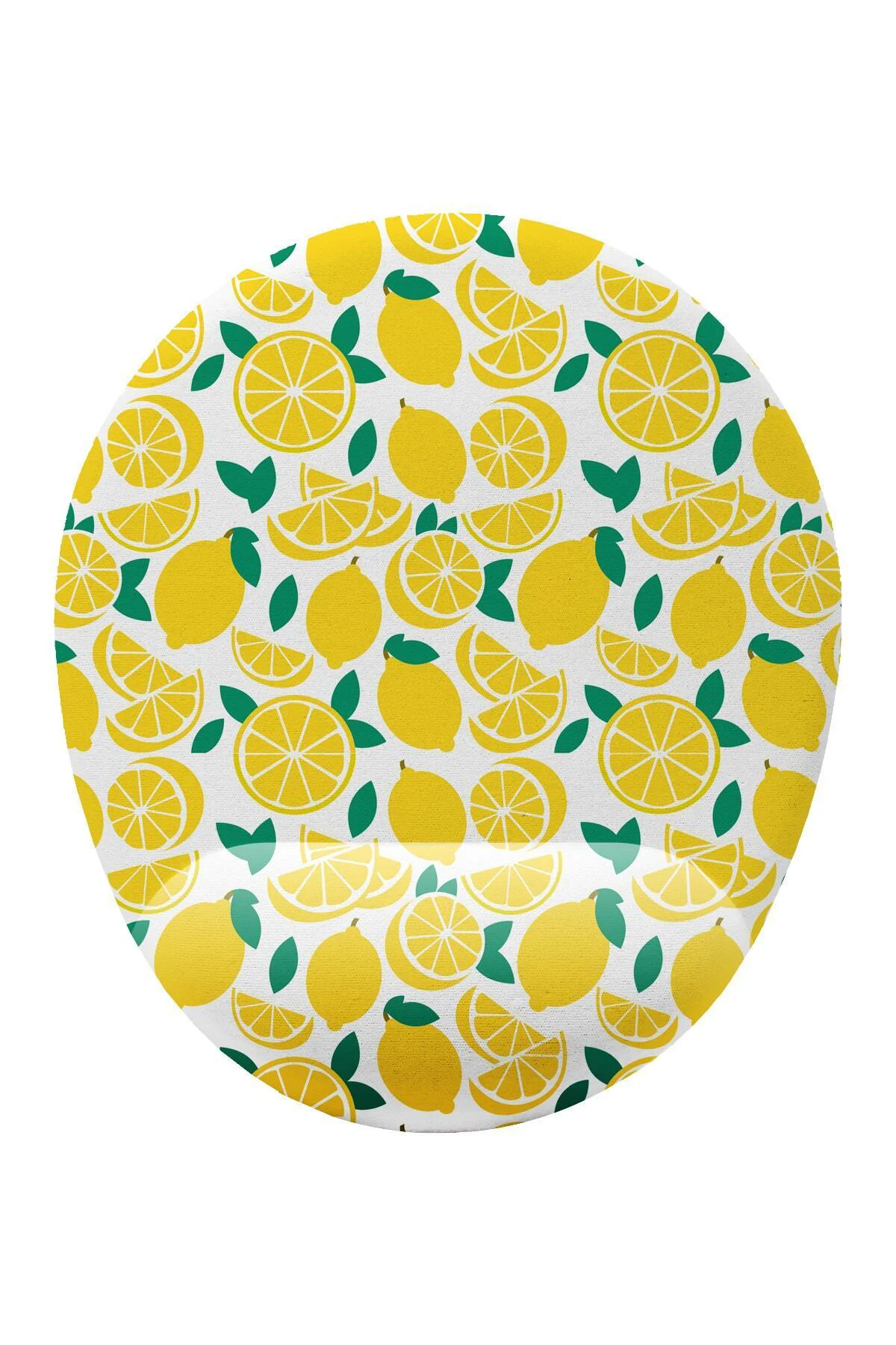 Limon Desenli Bilek Destekli Mouse Pad Ergonomik Kaymaz Taban Mou