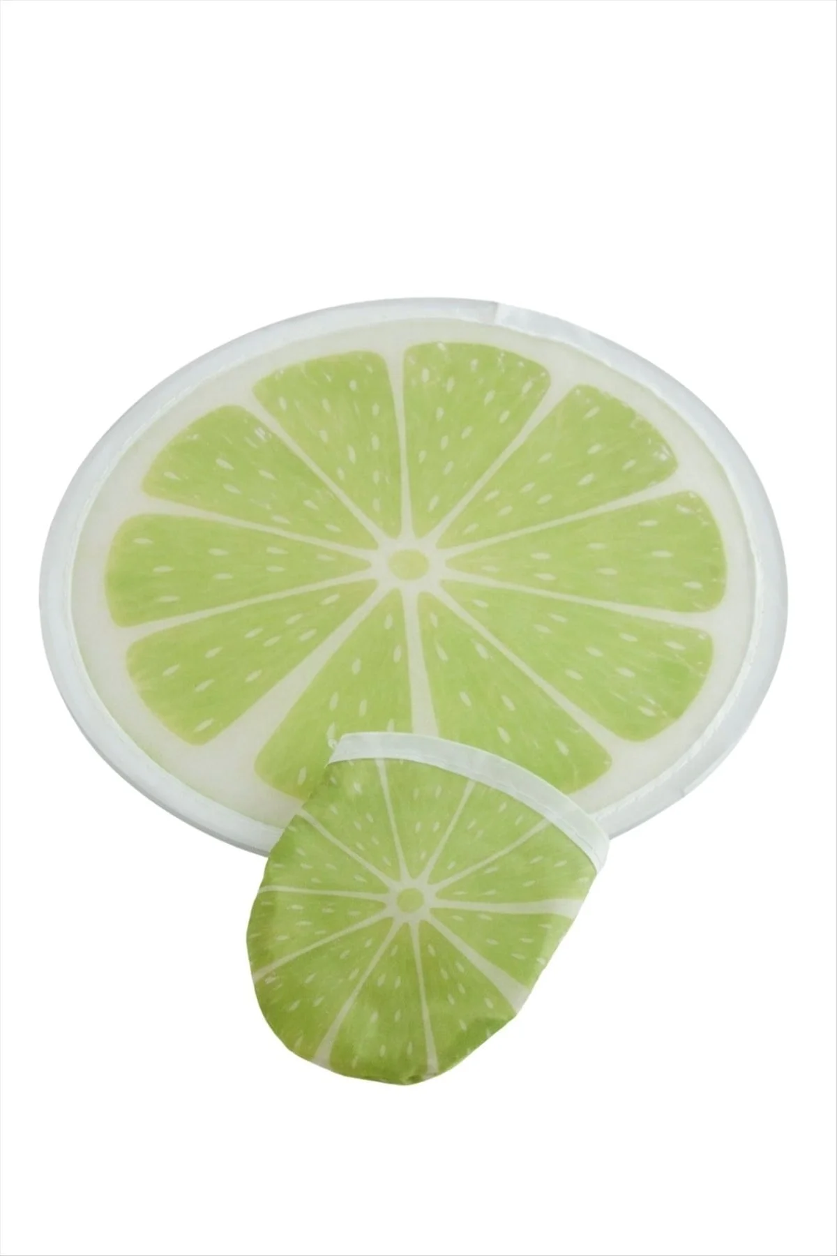 Limon Desenli Kore Yelpaze