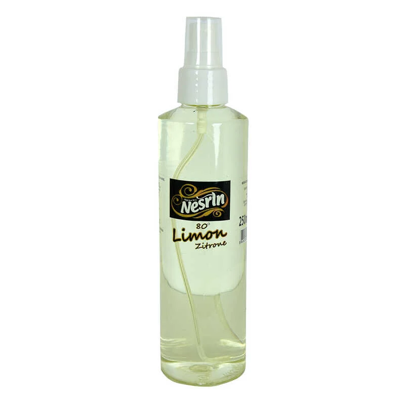 Limon Kolonyası 80 Derece Pet Şişe Sprey 250 ML - Eviniz İçin Ferahlık ve Hijyen