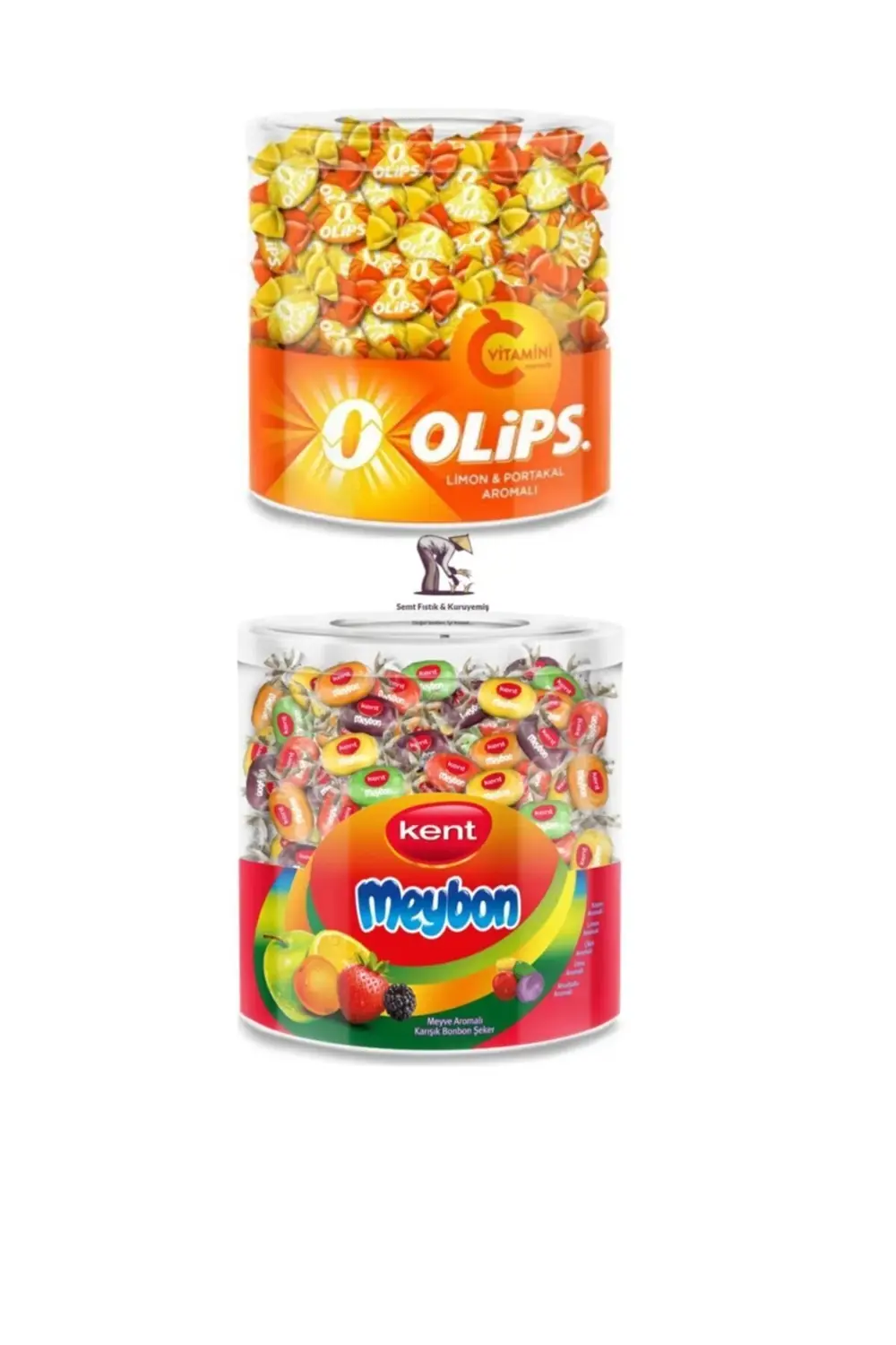 Limon & Portakal Aromalı Şeker- Karışık Meybon Şeker. 2 Li Lezzet