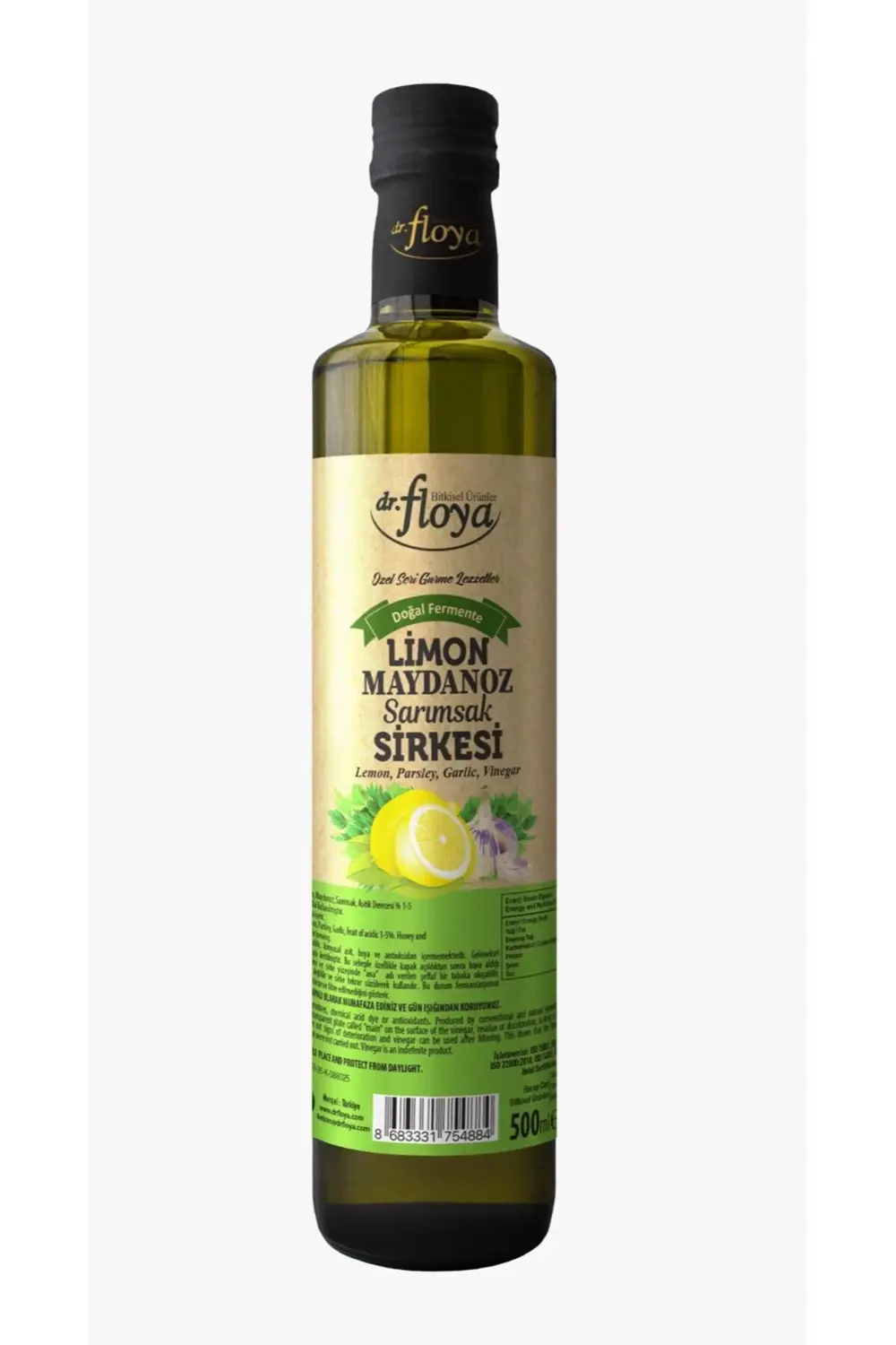 Limon Sarımsak Maydanoz Sirkesi Doğal Fermantasyon Lemon Garlic P