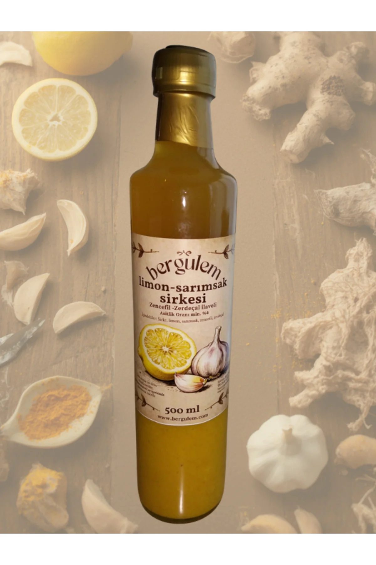 Limon Sarımsak Sirkesi 500 ml