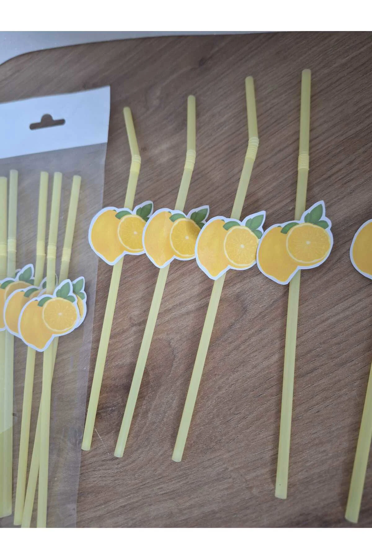 LİMON TEMALI DOĞUM GÜNÜ PİPETİ 10 ADET