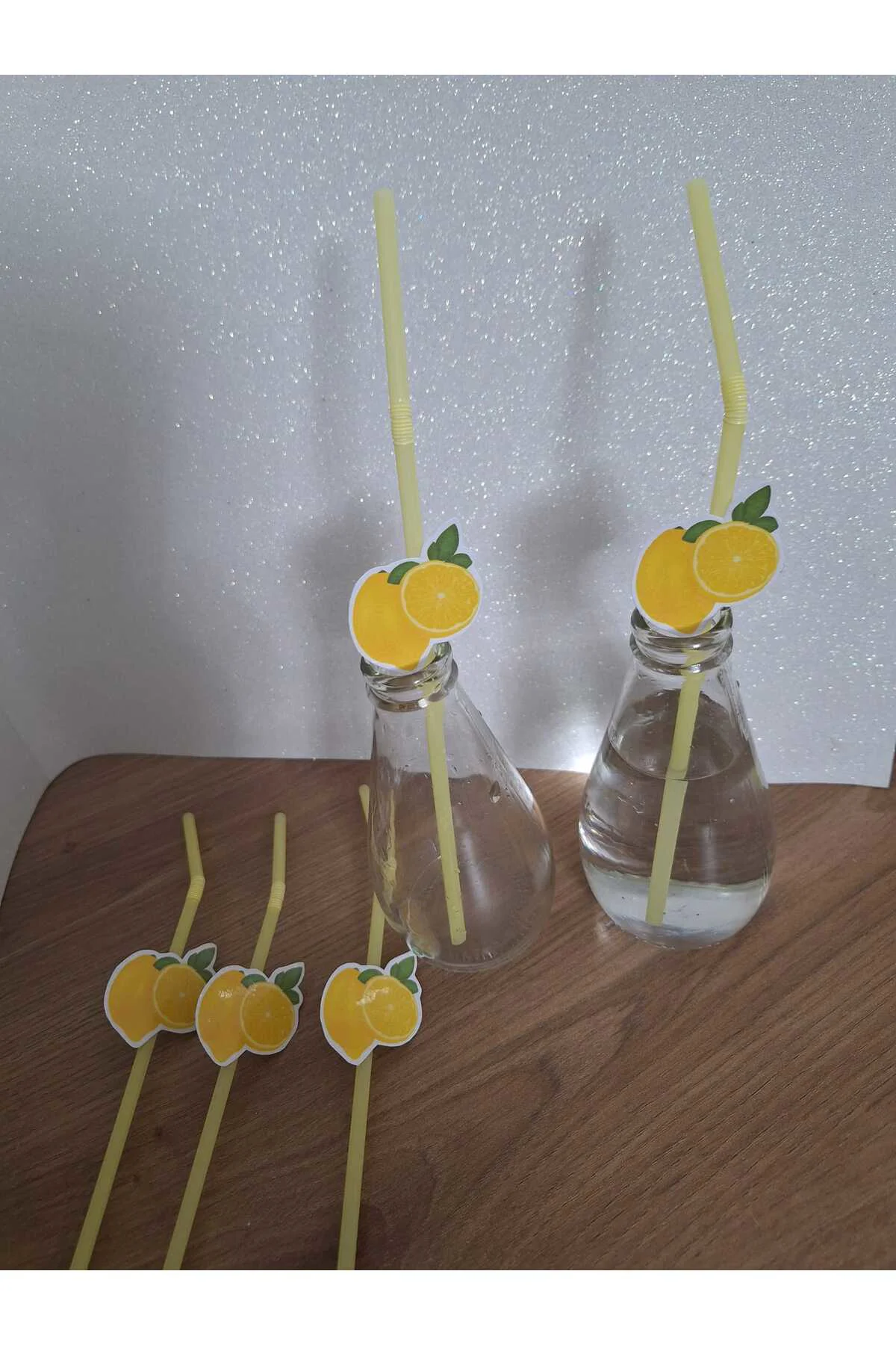 LİMON TEMALI DOĞUM GÜNÜ PİPETİ 10 ADET
