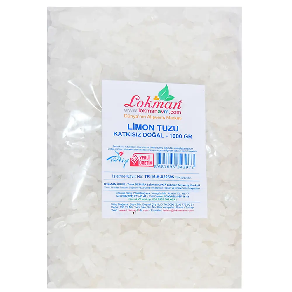 Limon Tuzu Granül Çakıl 1000 Gr Paket