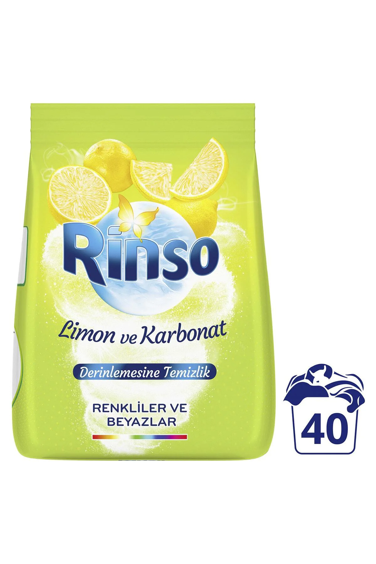 Limon ve Karbonat Renkliler ve Beyazlar İçin Toz Çamaşır Deterjan