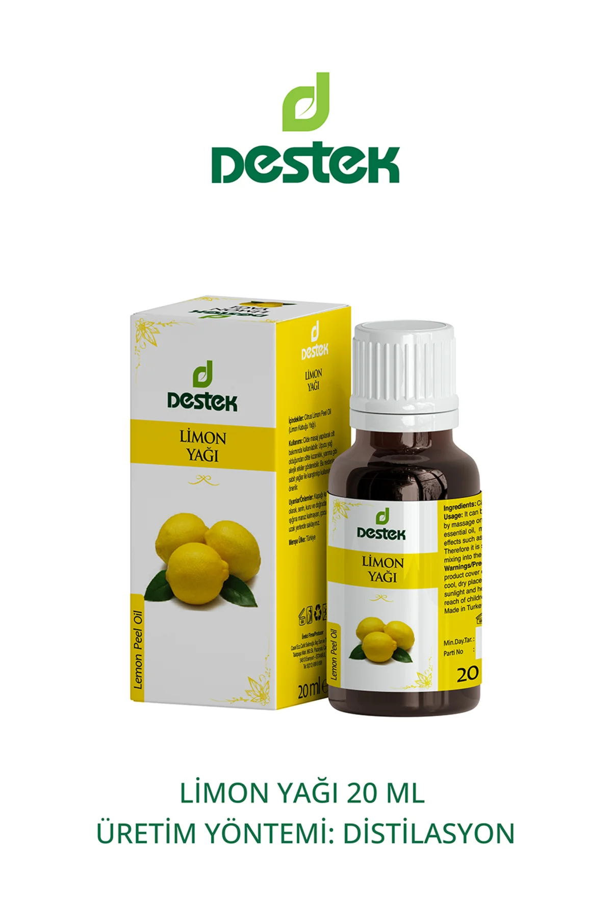 Limon Yağı 20 ml Uçucu Yağ