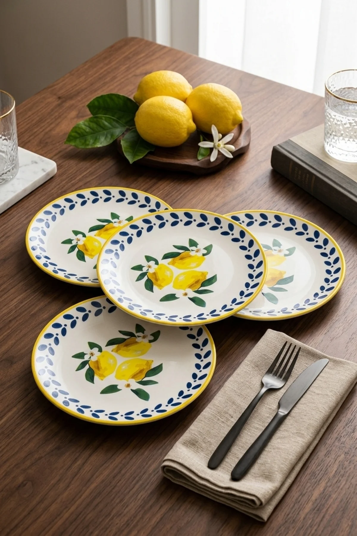 Limoncella Ege Pasta Tabağı 20 Cm 4 Parça 23751