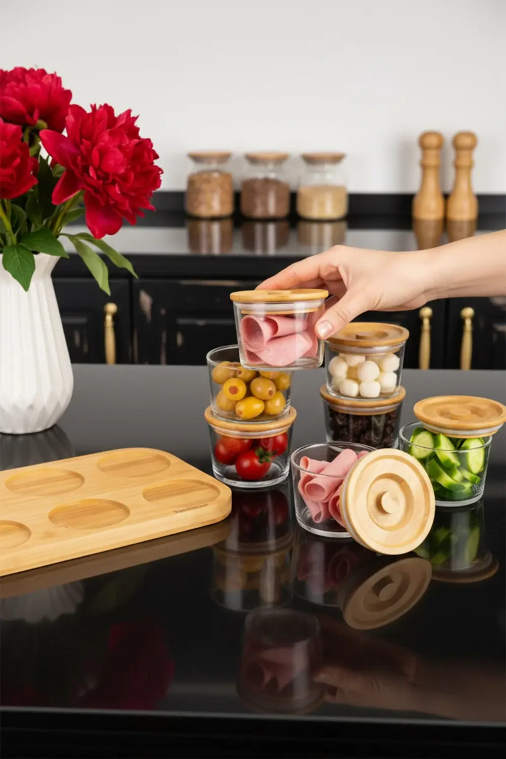 Lincoln - 13 Parça Cam Kahvaltılık Takımı