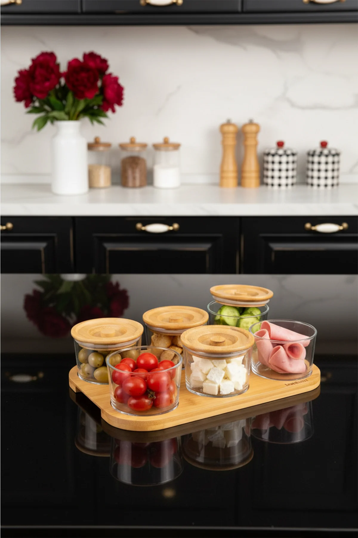 Lincoln - 13 Parça Cam Kahvaltılık Takımı