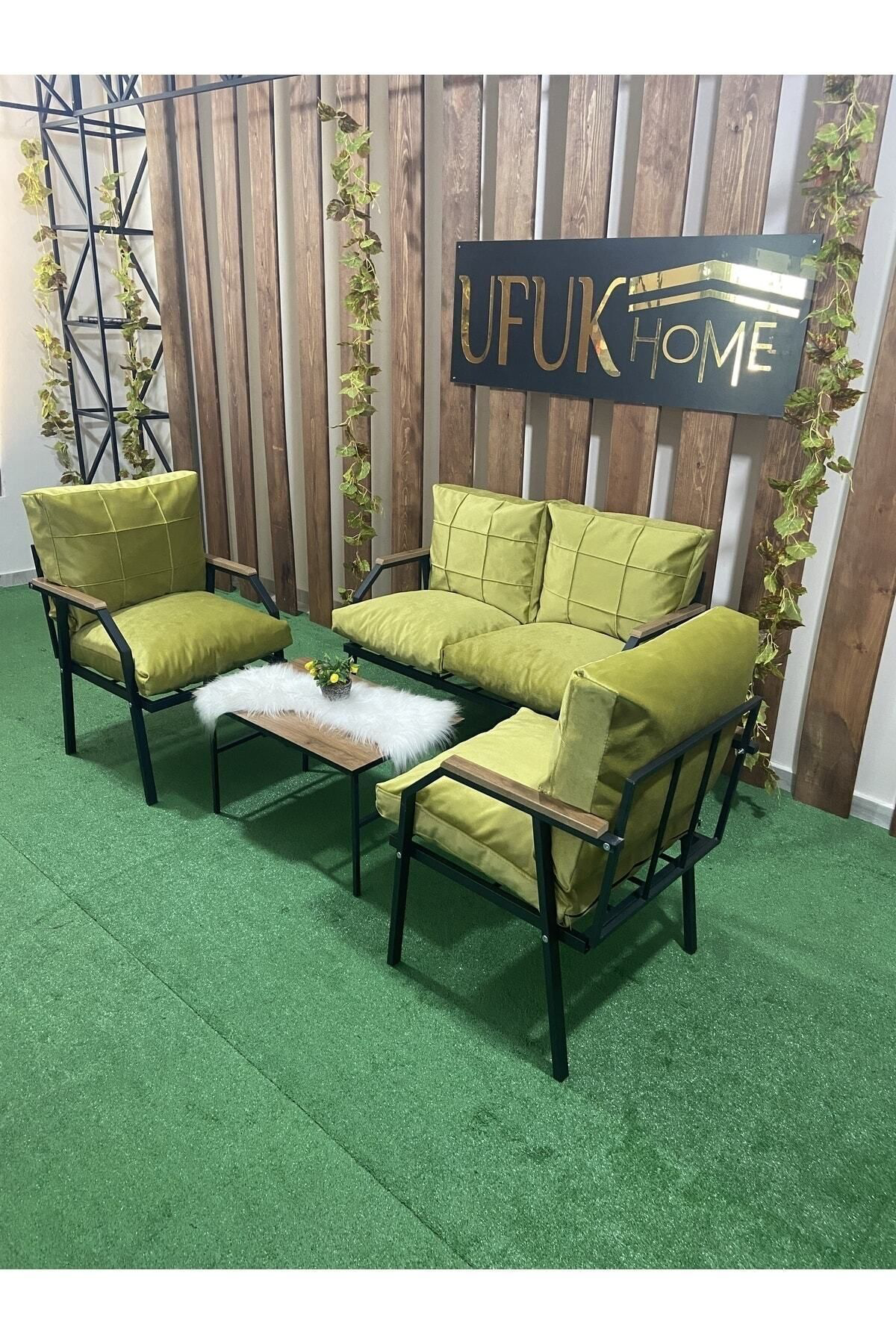 Linda 2 1 1 Sehpalı Bahçe Takımı, Balkon Mobilyası, Balkon Bahçe 