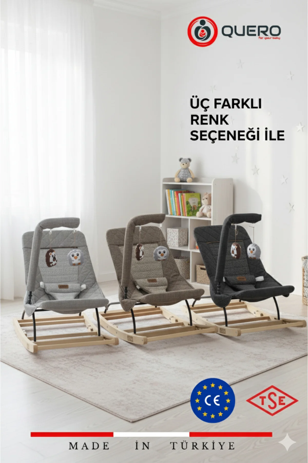 Linda Ahşap Anakucağı, Kademeli, Sallanır, Sabitlenebilir, Oyunca
