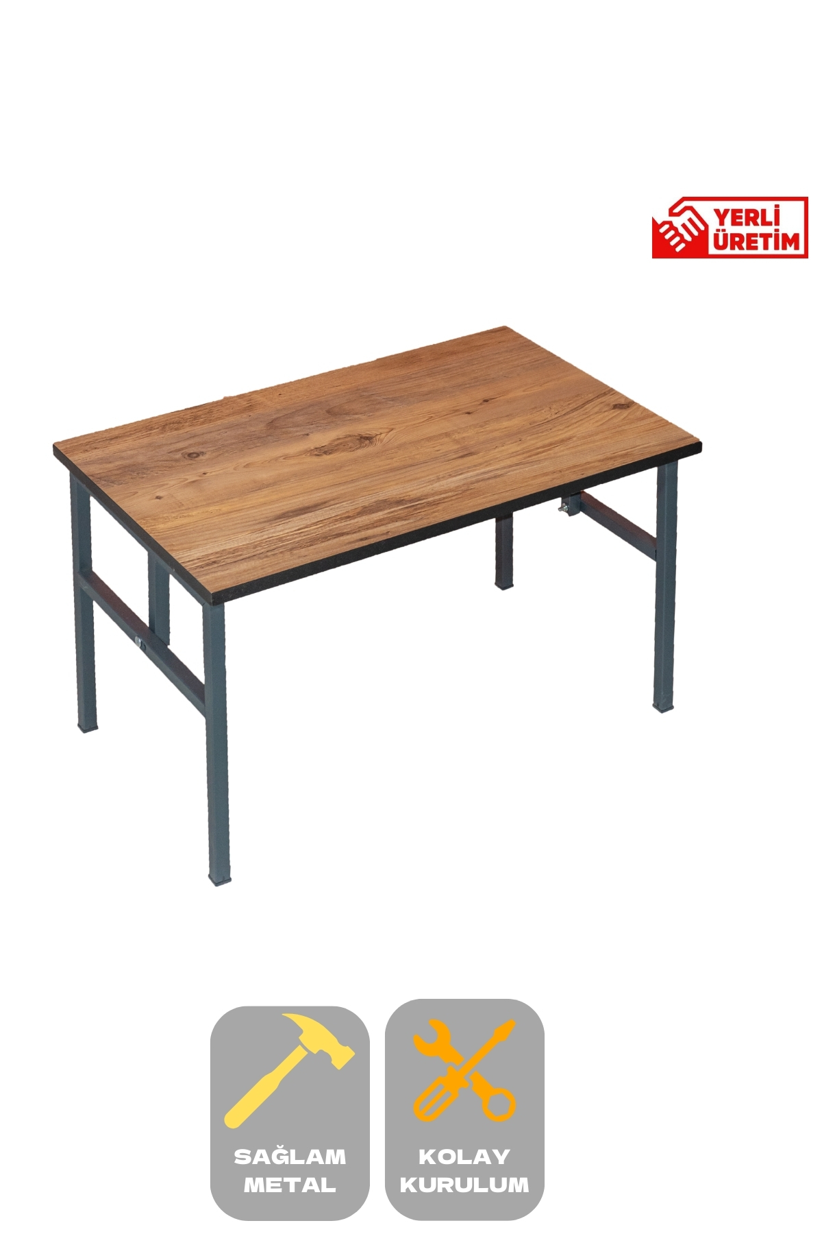 Linda Bahçe Mobilyası Sehpası Bahçe Takımı Sehpası Metal Balkon T