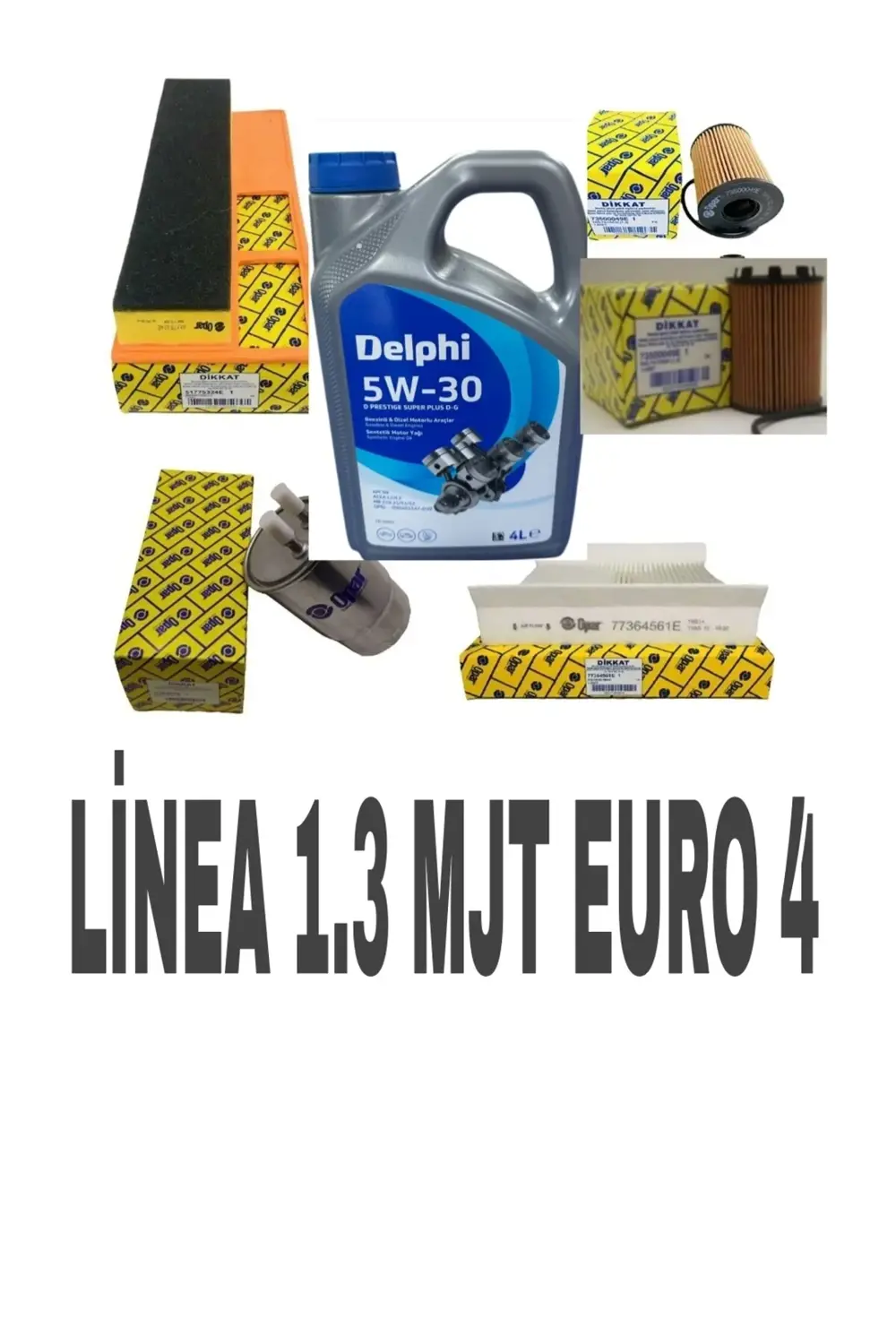 LİNEA 1.3 MULTİJET EURO 4 2007-2012+DELPHİ 5W30 4LT